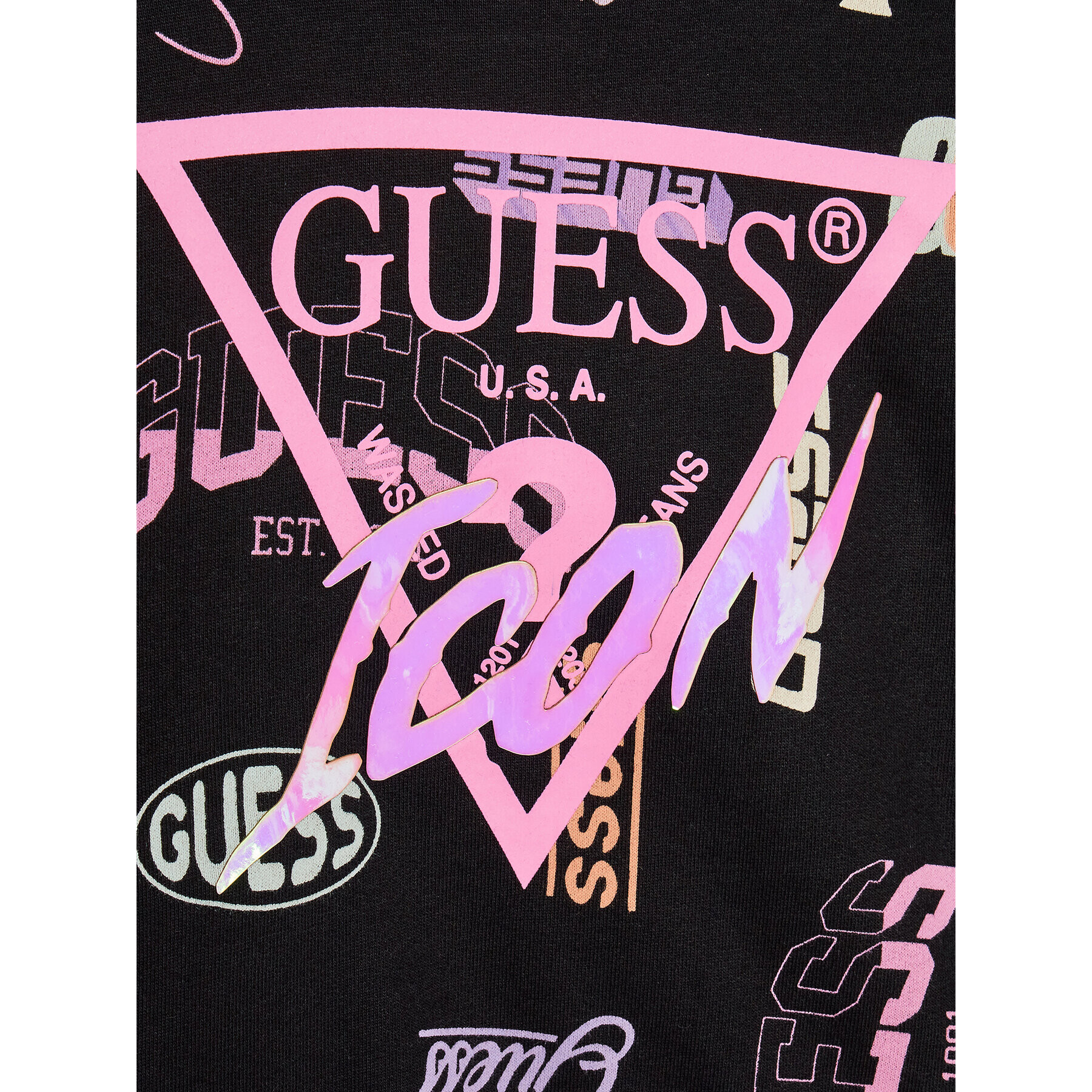 Guess Bluză J3RQ02 KA6R3 Negru Regular Fit - Pled.ro