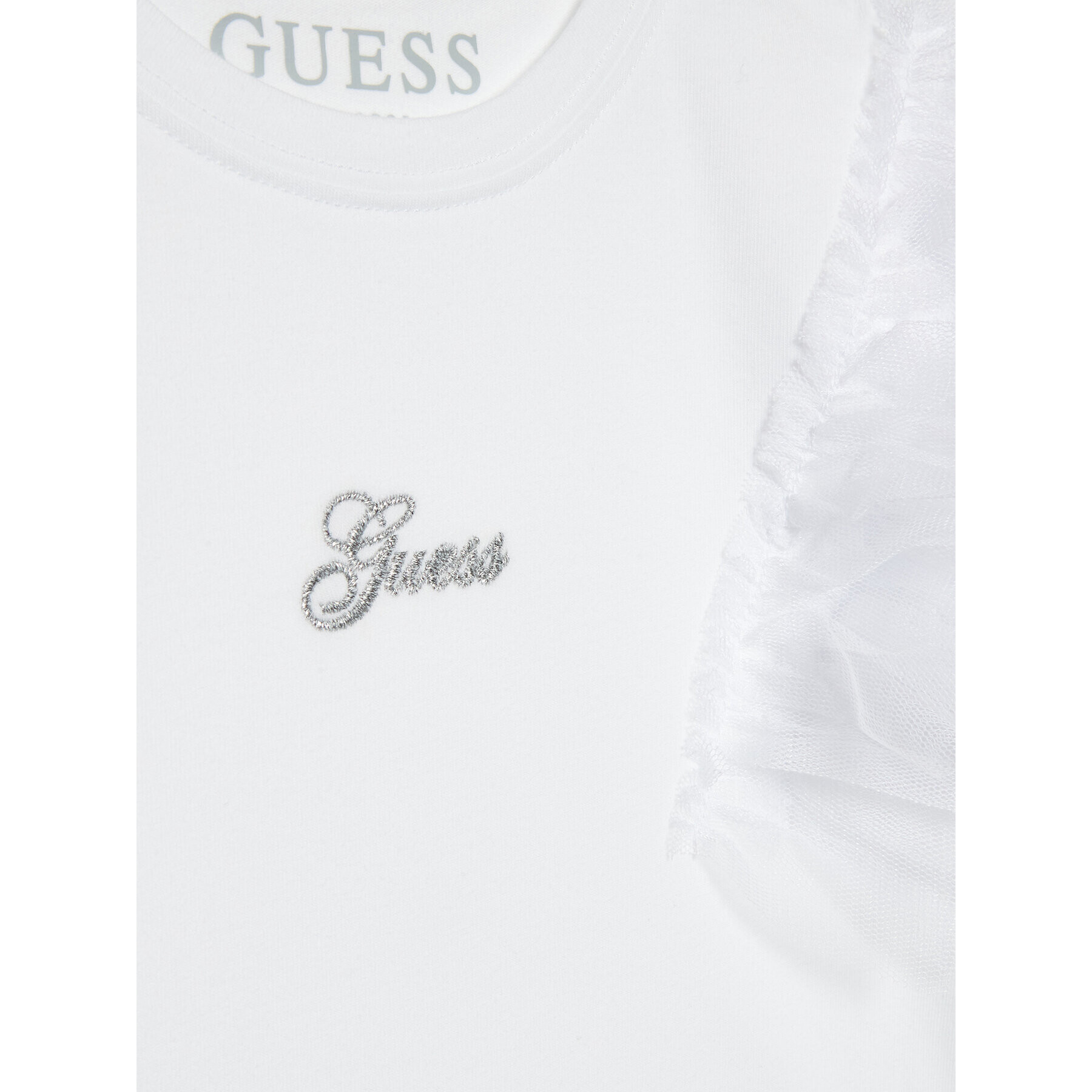 Guess Bluză K3RI10 K6YW0 Alb Regular Fit - Pled.ro