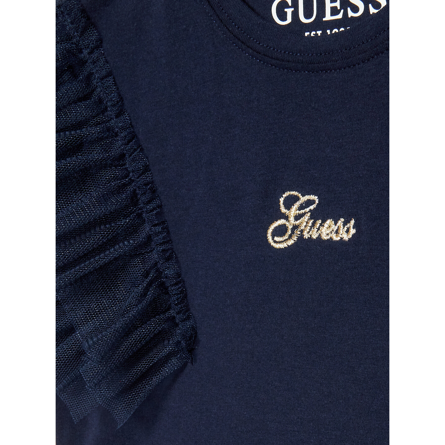 Guess Bluză K3RI10 K6YW0 Bleumarin Regular Fit - Pled.ro