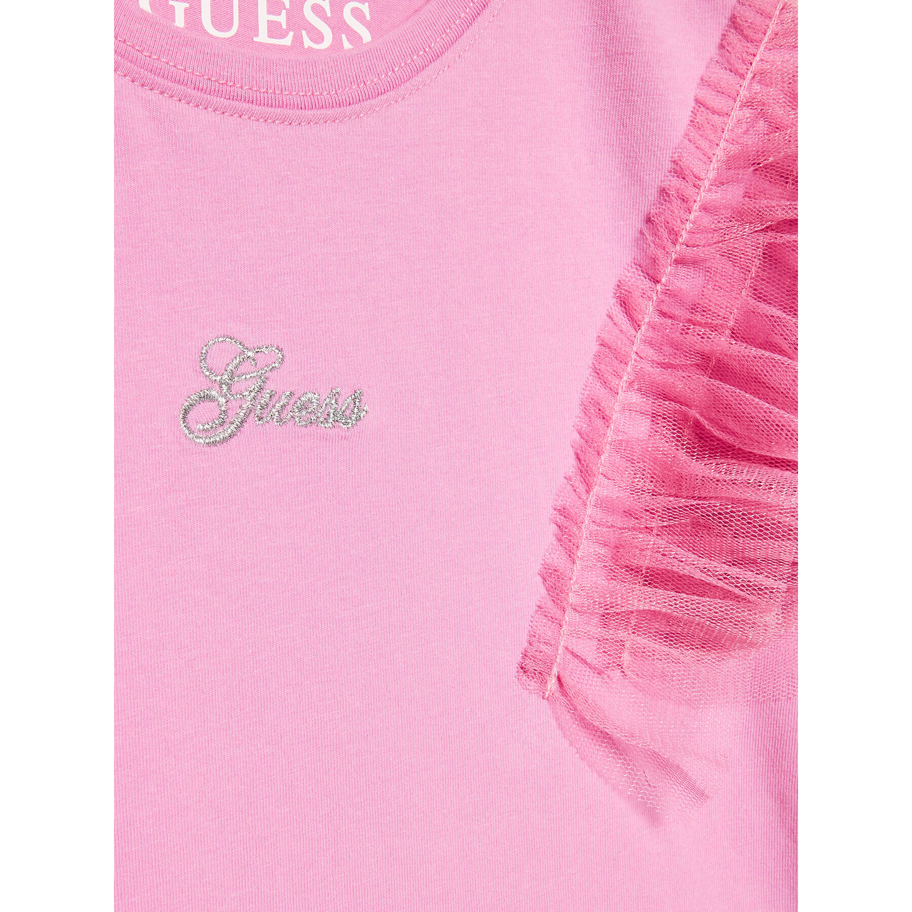 Guess Bluză K3RI10 K6YW0 Roz Regular Fit - Pled.ro