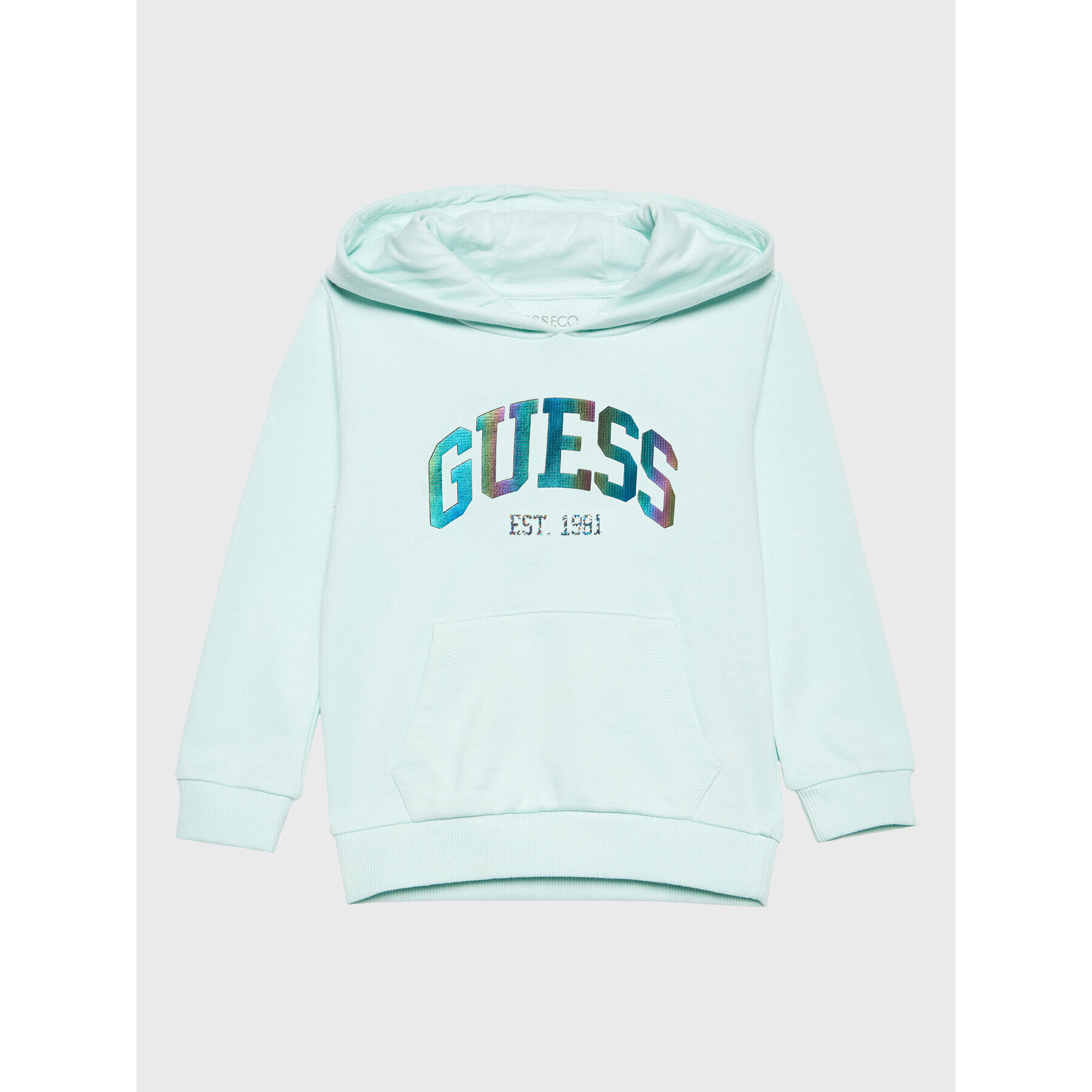 Guess Bluză K3RQ02 KA6R0 Verde Regular Fit - Pled.ro