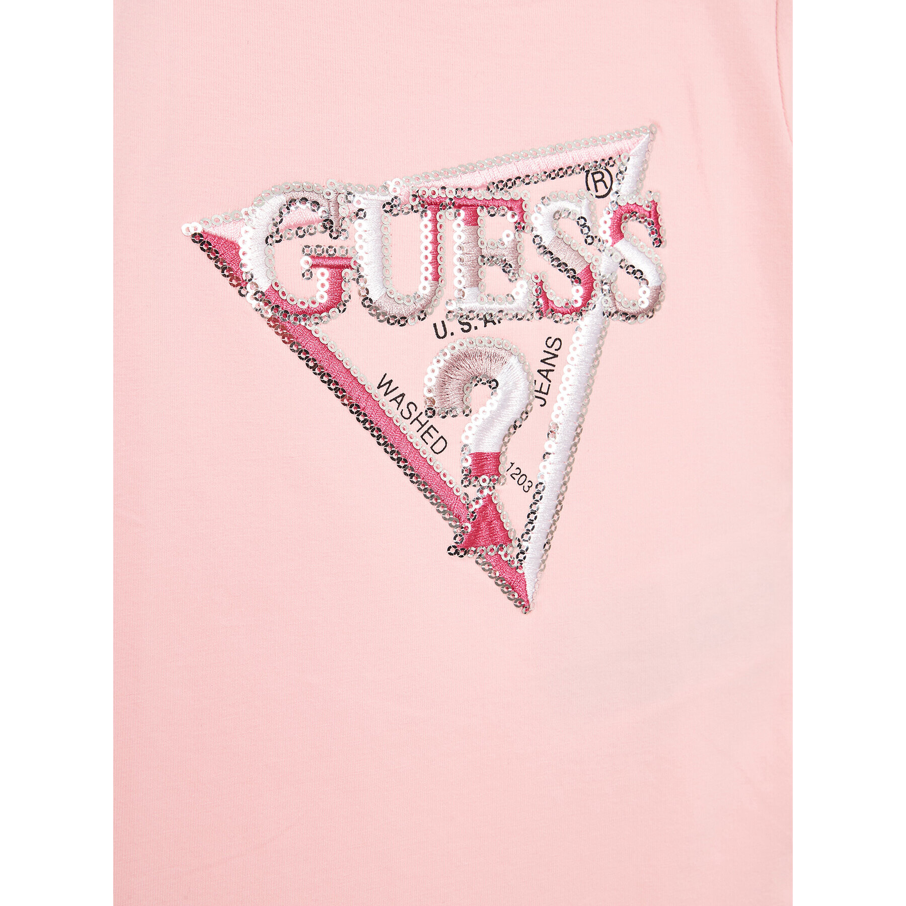 Guess Bluză K3YI08 K6YW4 Roz Regular Fit - Pled.ro