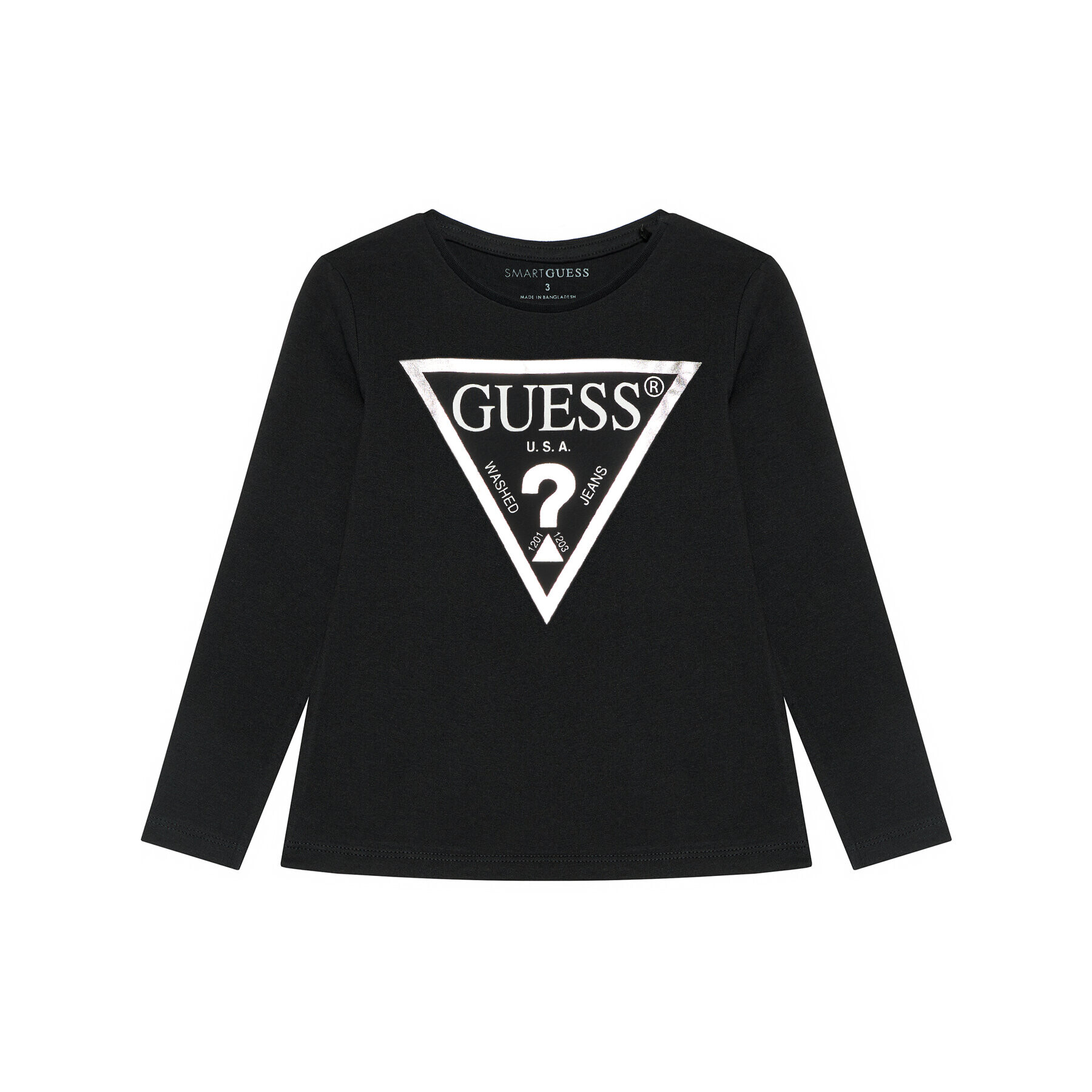 Guess Bluză K84I18 K8HM0 Negru Slim Fit - Pled.ro