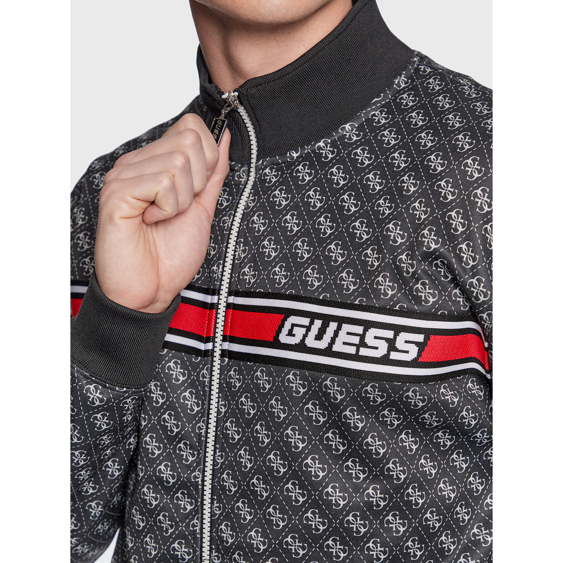 Guess Bluză Korbin Z2BQ06 FL04Q Negru Regular Fit - Pled.ro