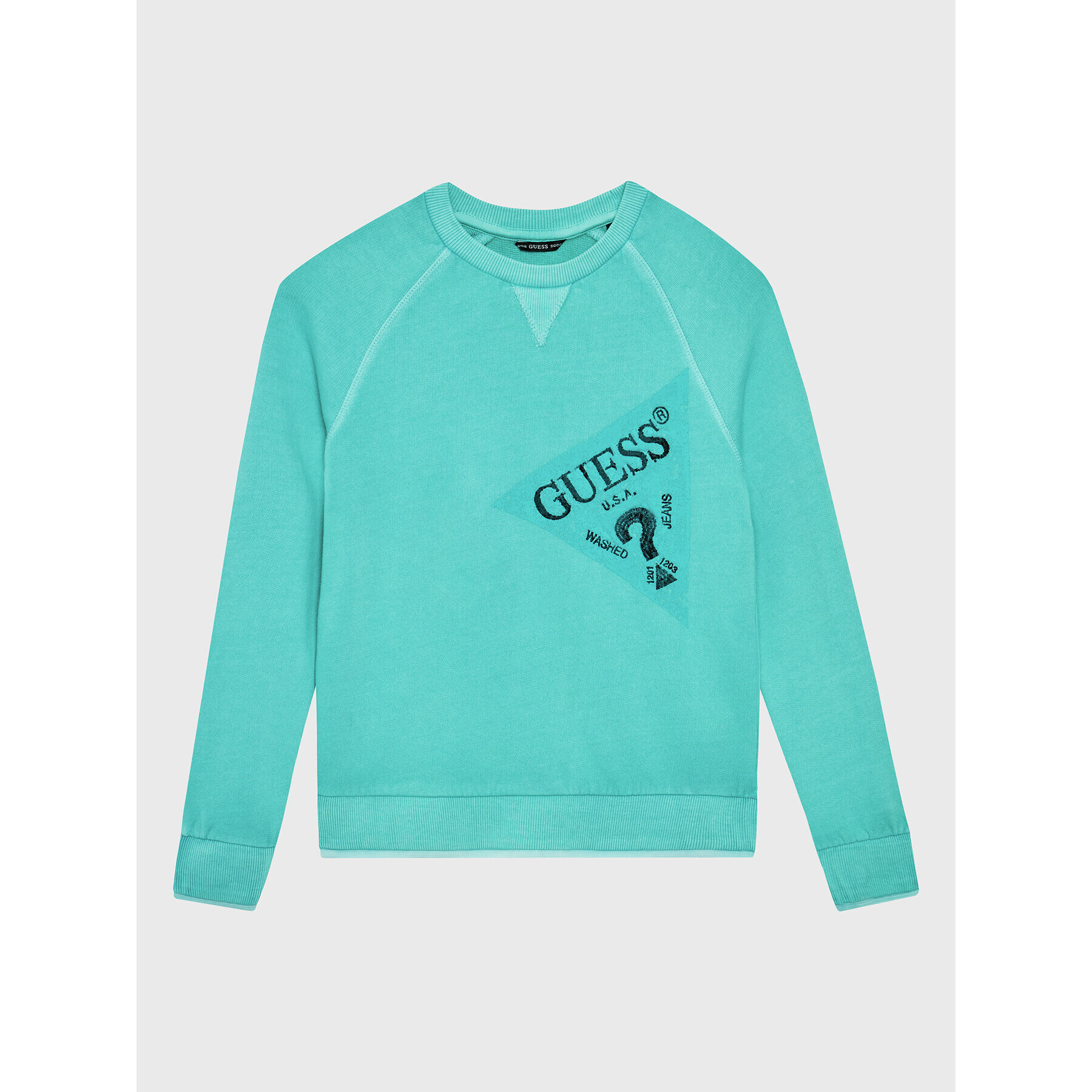 Guess Bluză L2BQ05 KAD73 Albastru Relaxed Fit - Pled.ro