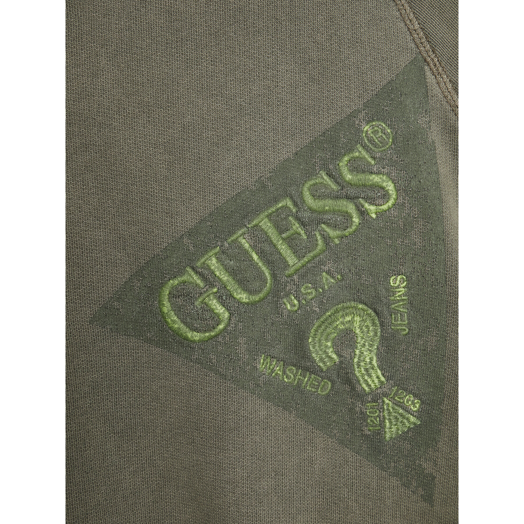 Guess Bluză L2BQ05 KAD73 Verde Regular Fit - Pled.ro