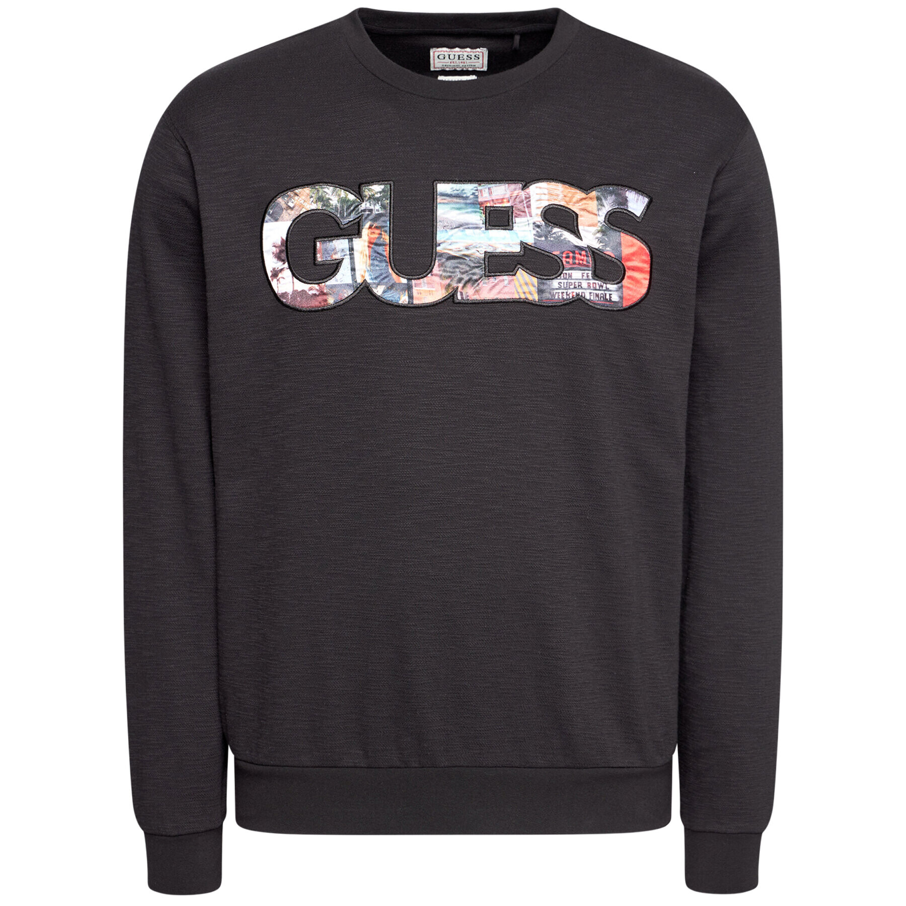 Guess Bluză M1GQ57 KAMY0 Negru Regular Fit - Pled.ro