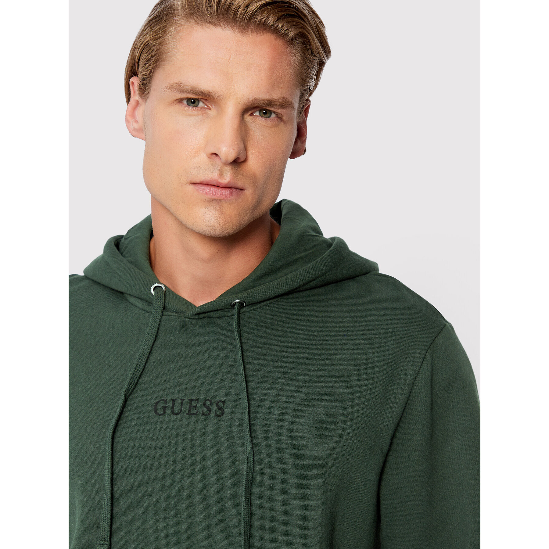 Guess Bluză M2BQ50 K9YH1 Verde Regular Fit - Pled.ro