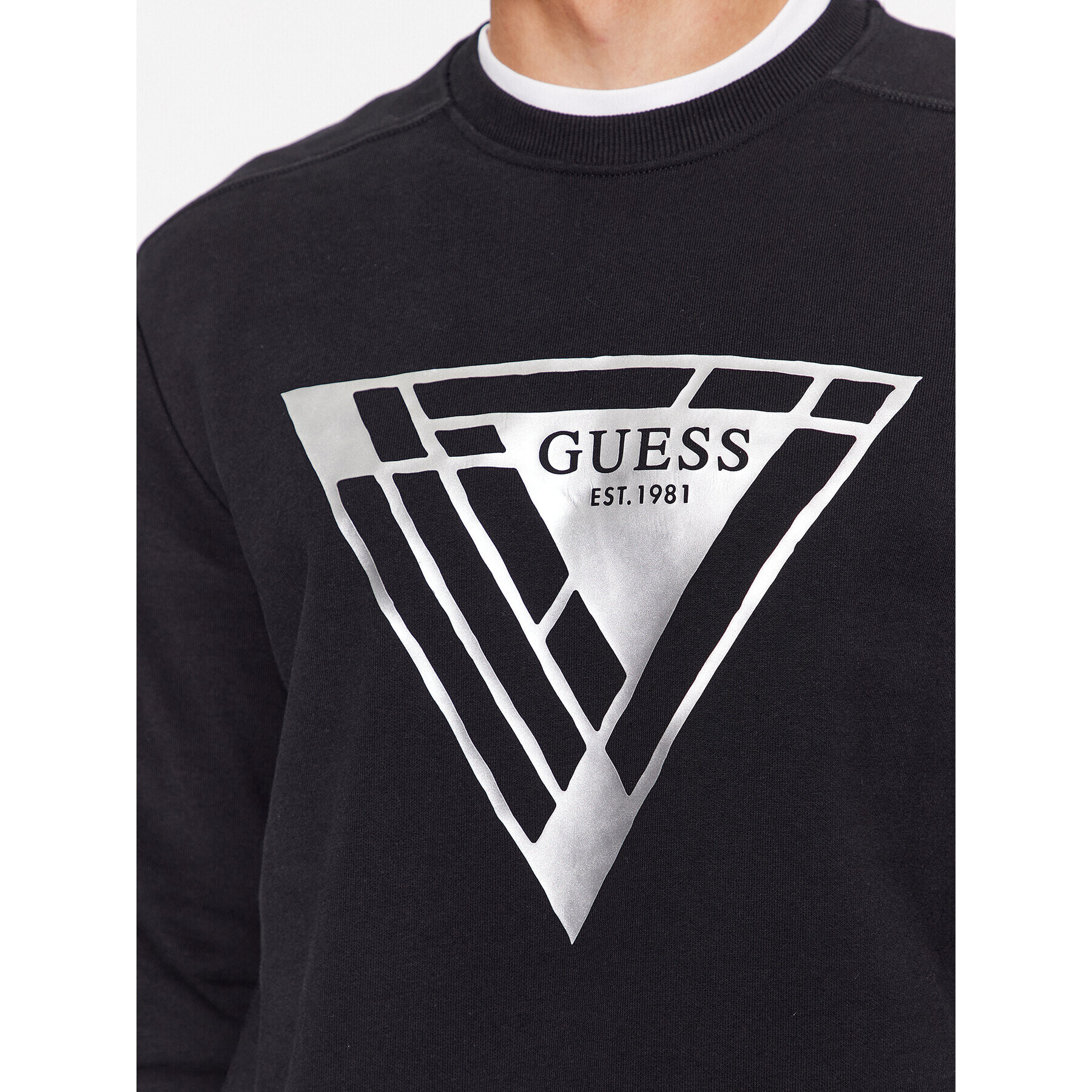 Guess Bluză M3BQ34 KBY51 Negru Regular Fit - Pled.ro