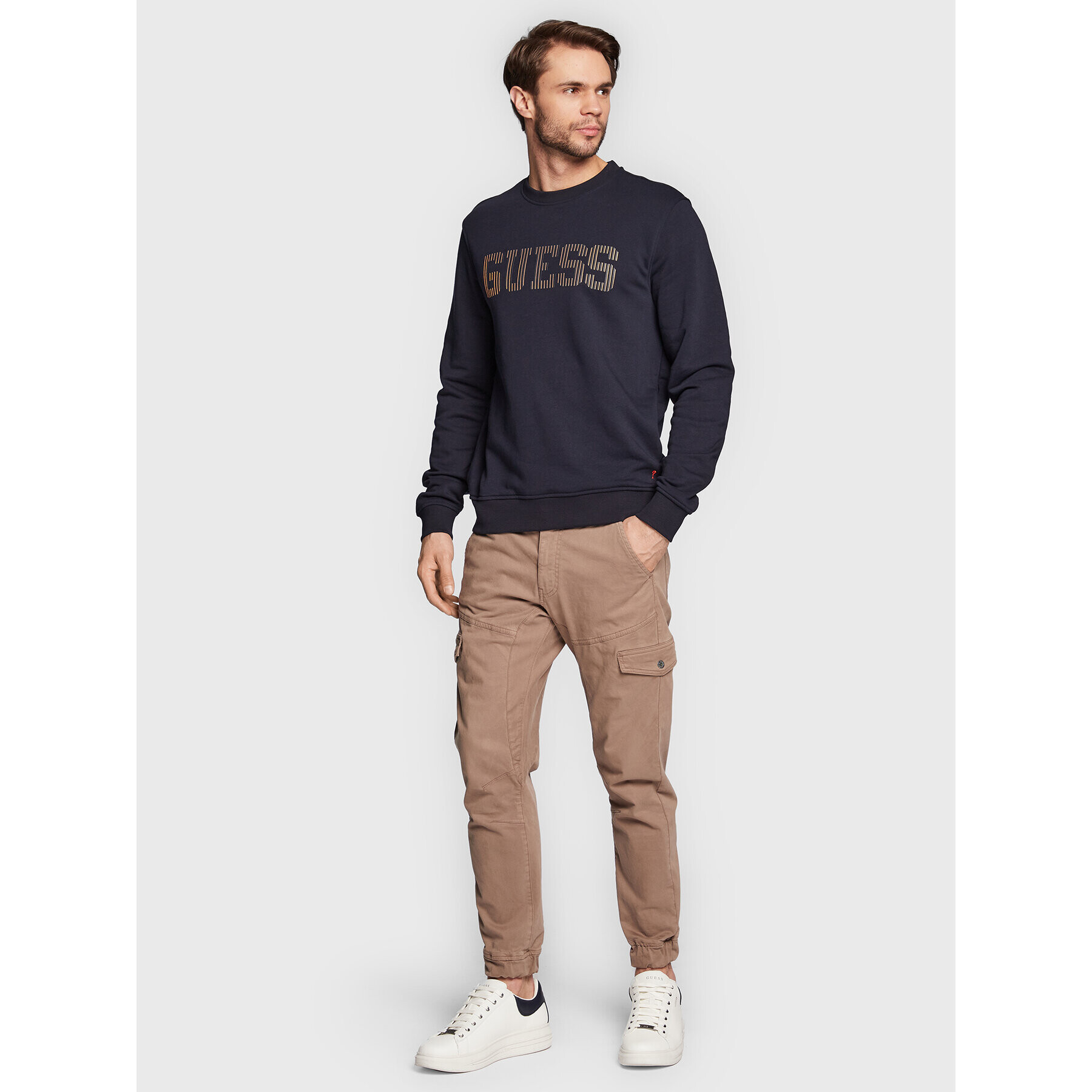 Guess Bluză M3RQ08 KBK32 Bleumarin Slim Fit - Pled.ro