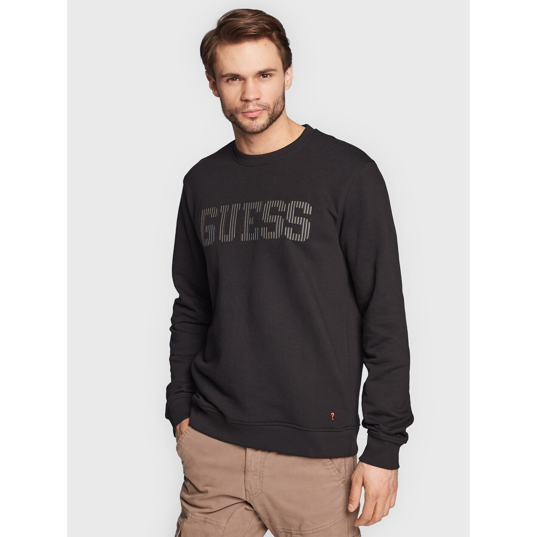 Guess Bluză M3RQ08 KBK32 Negru Slim Fit - Pled.ro