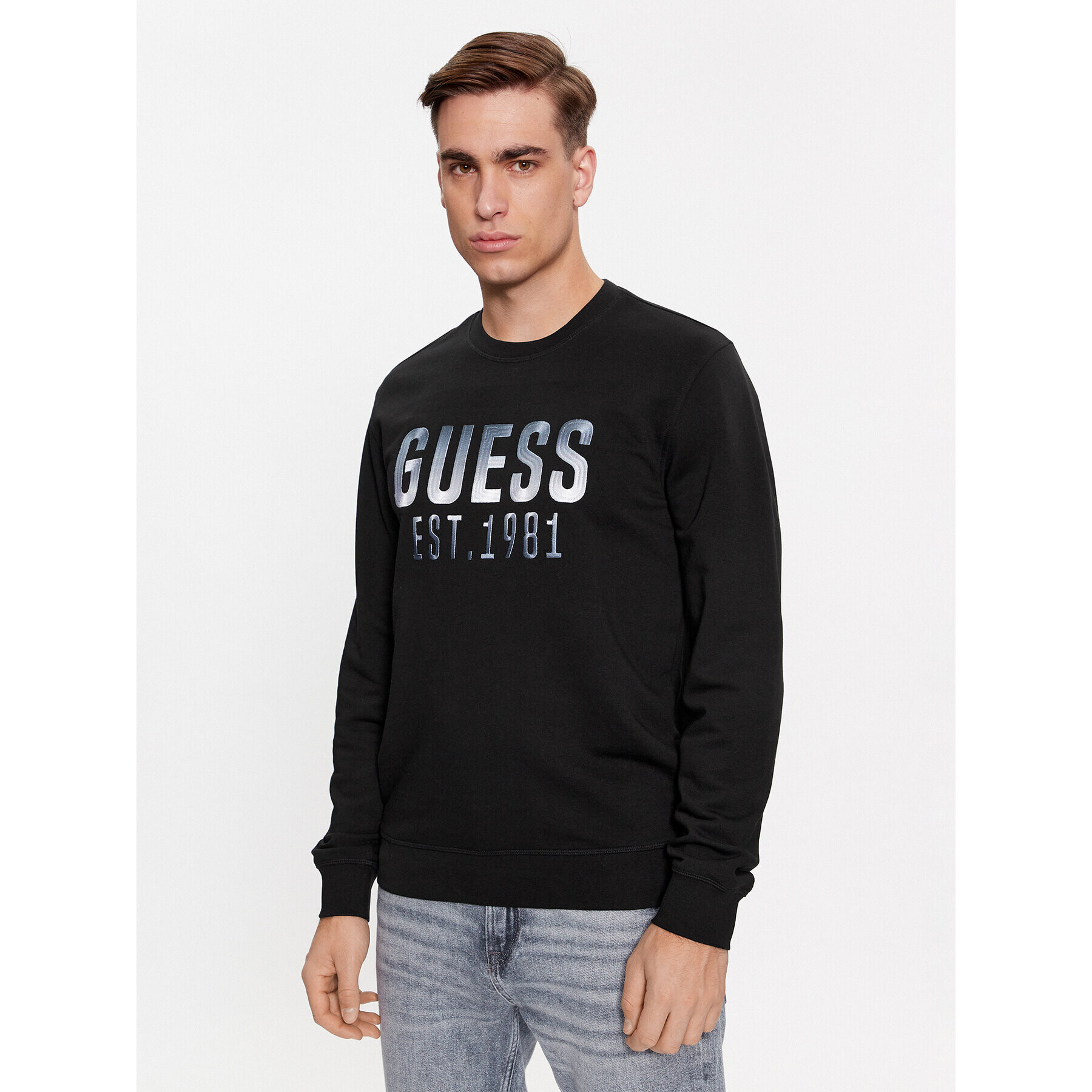 Guess Bluză M4RQ08 KBK32 Negru Regular Fit - Pled.ro