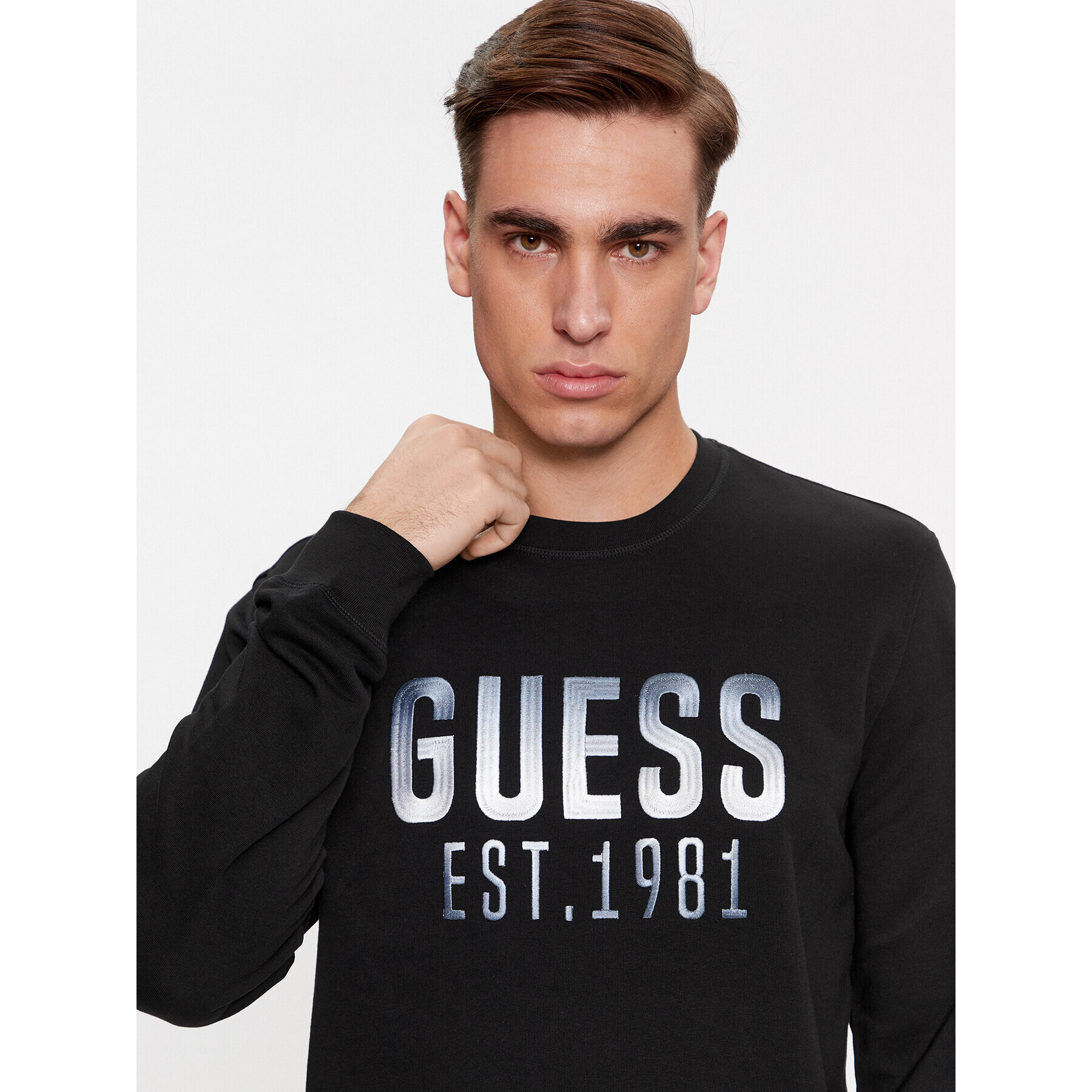 Guess Bluză M4RQ08 KBK32 Negru Regular Fit - Pled.ro