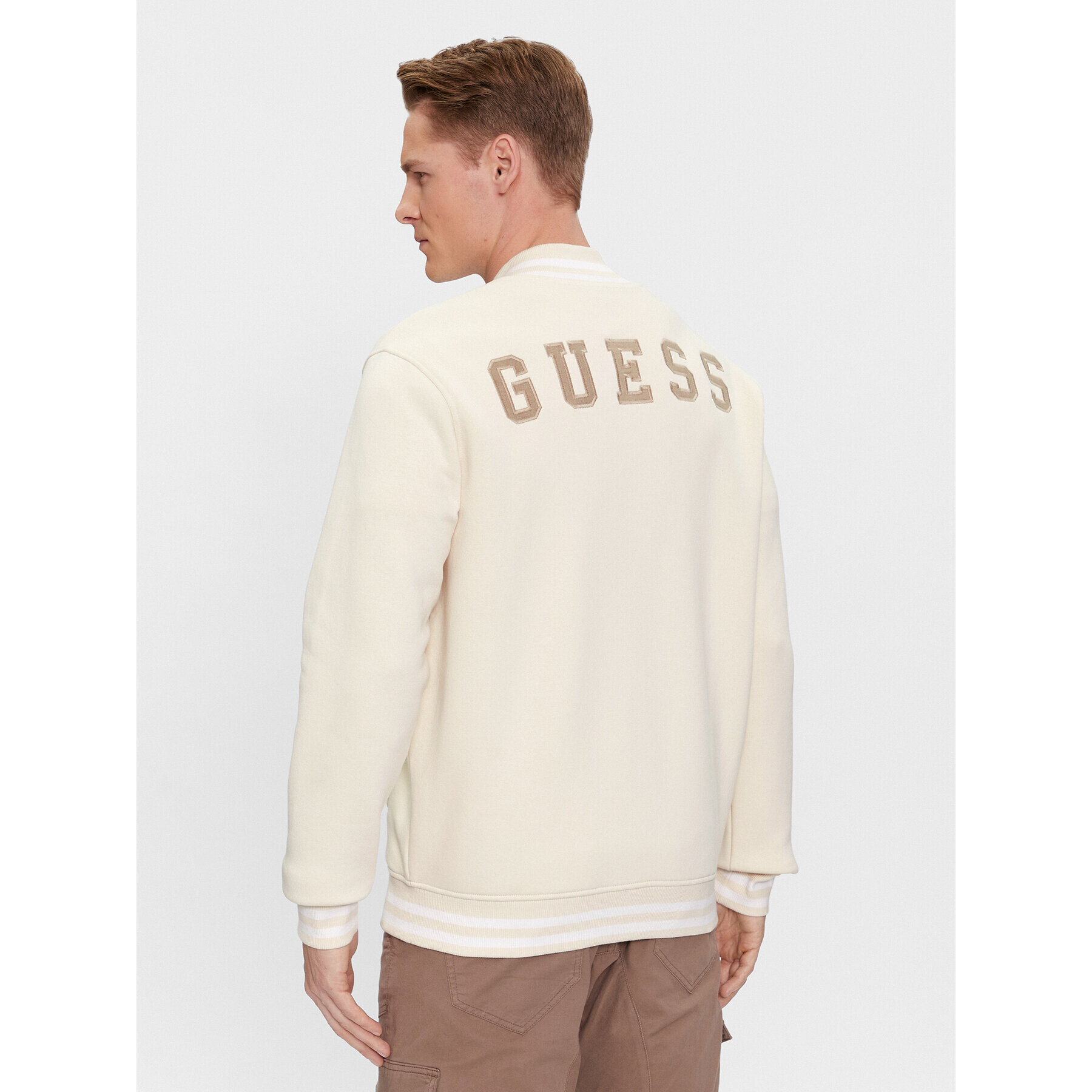 Guess Bluză M4RQ17 K9Z21 Écru Regular Fit - Pled.ro