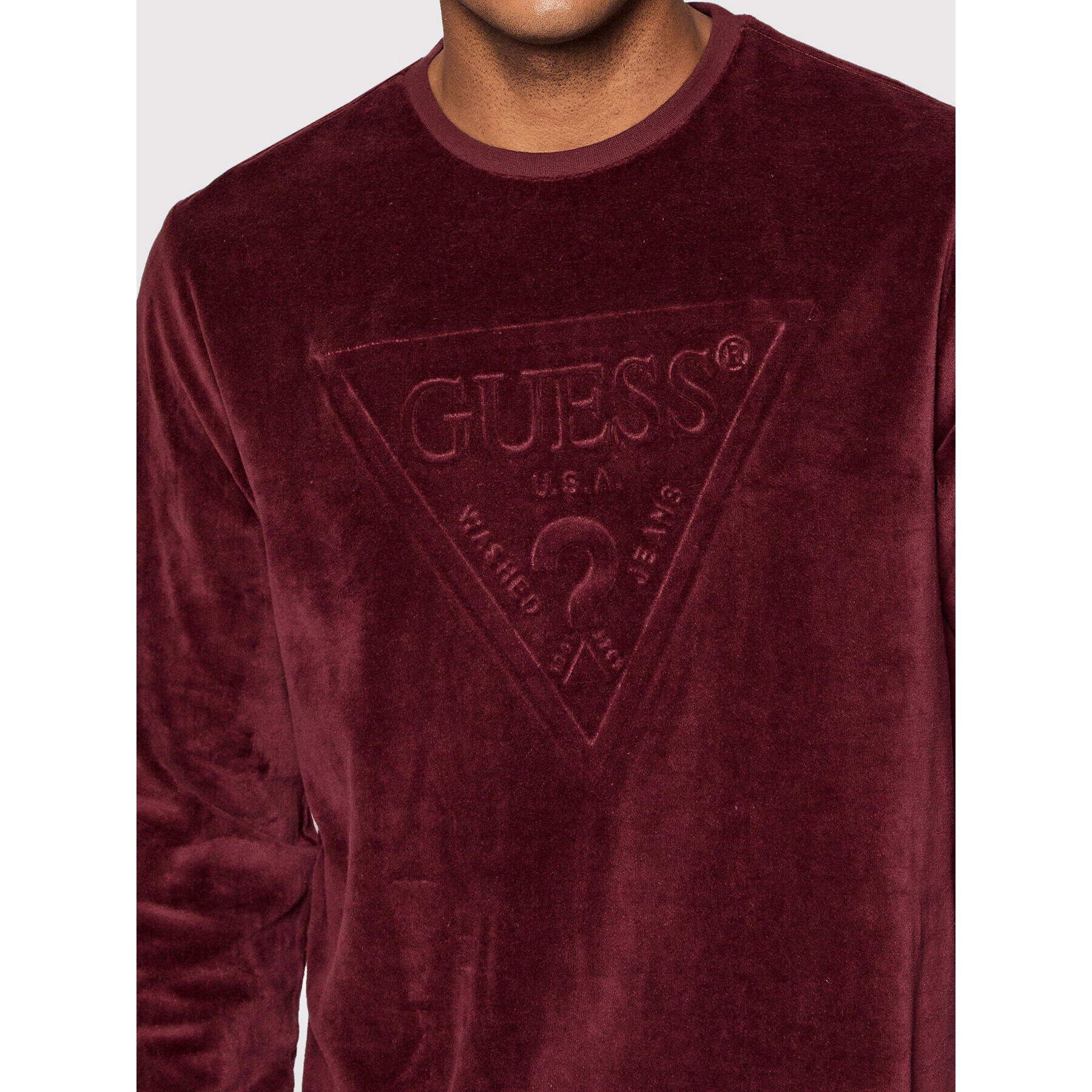 Guess Bluză MBRI25 KAUT1 Vișiniu Regular Fit - Pled.ro