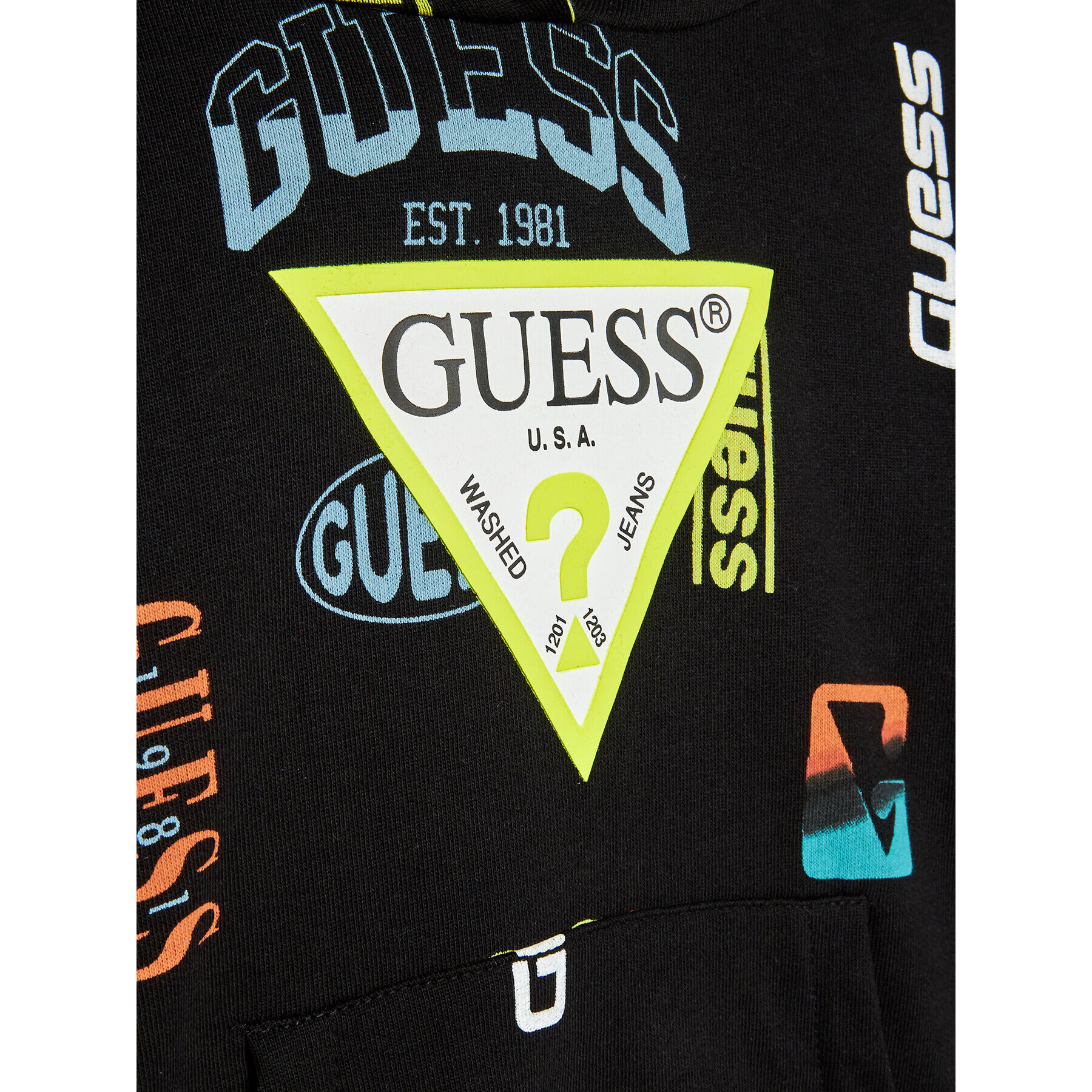 Guess Bluză N3RQ00 KA6R3 Negru Regular Fit - Pled.ro