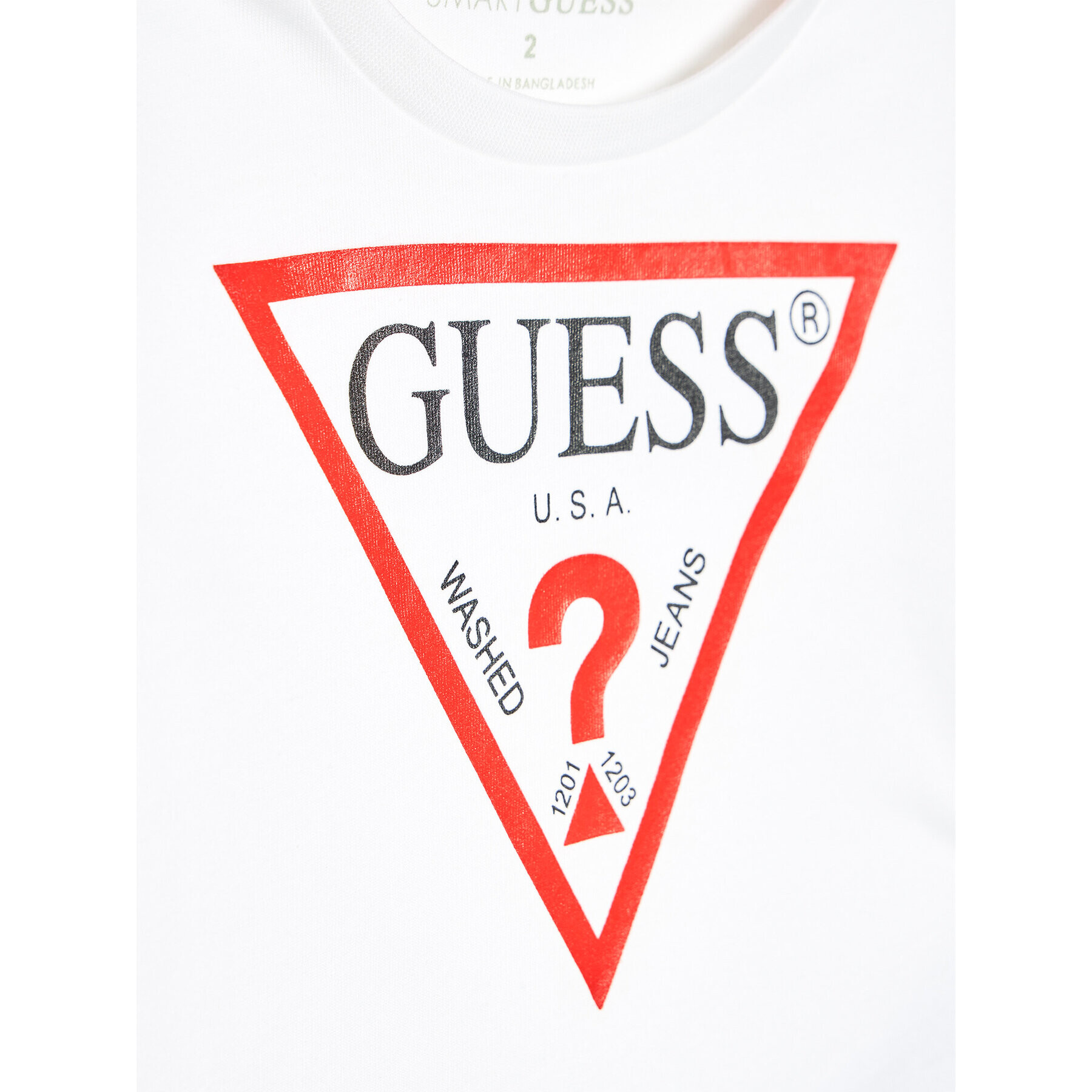 Guess Bluză N84I24 K8HM0 Alb Regular Fit - Pled.ro