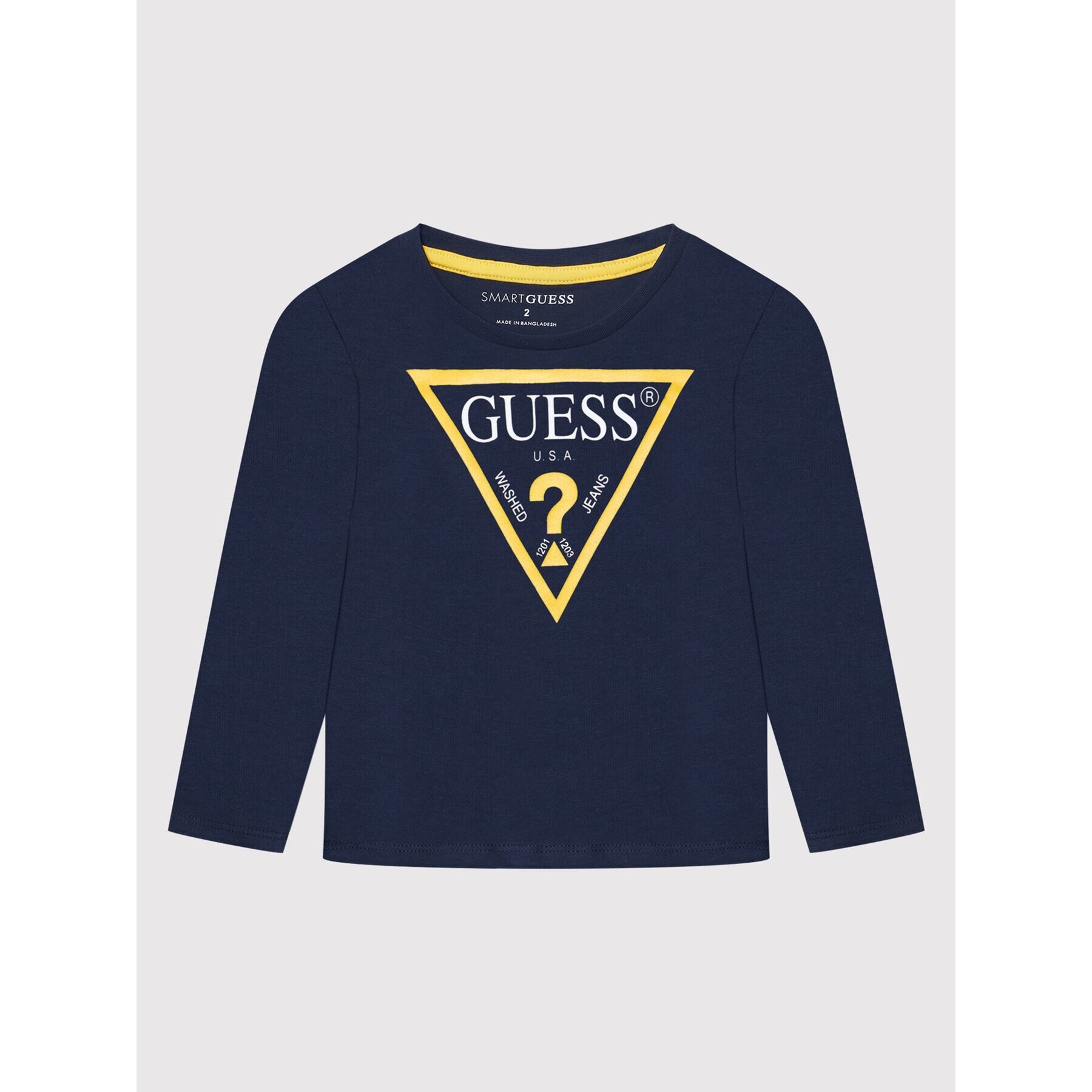 Guess Bluză N84I24 K8HM0 Bleumarin Regular Fit - Pled.ro