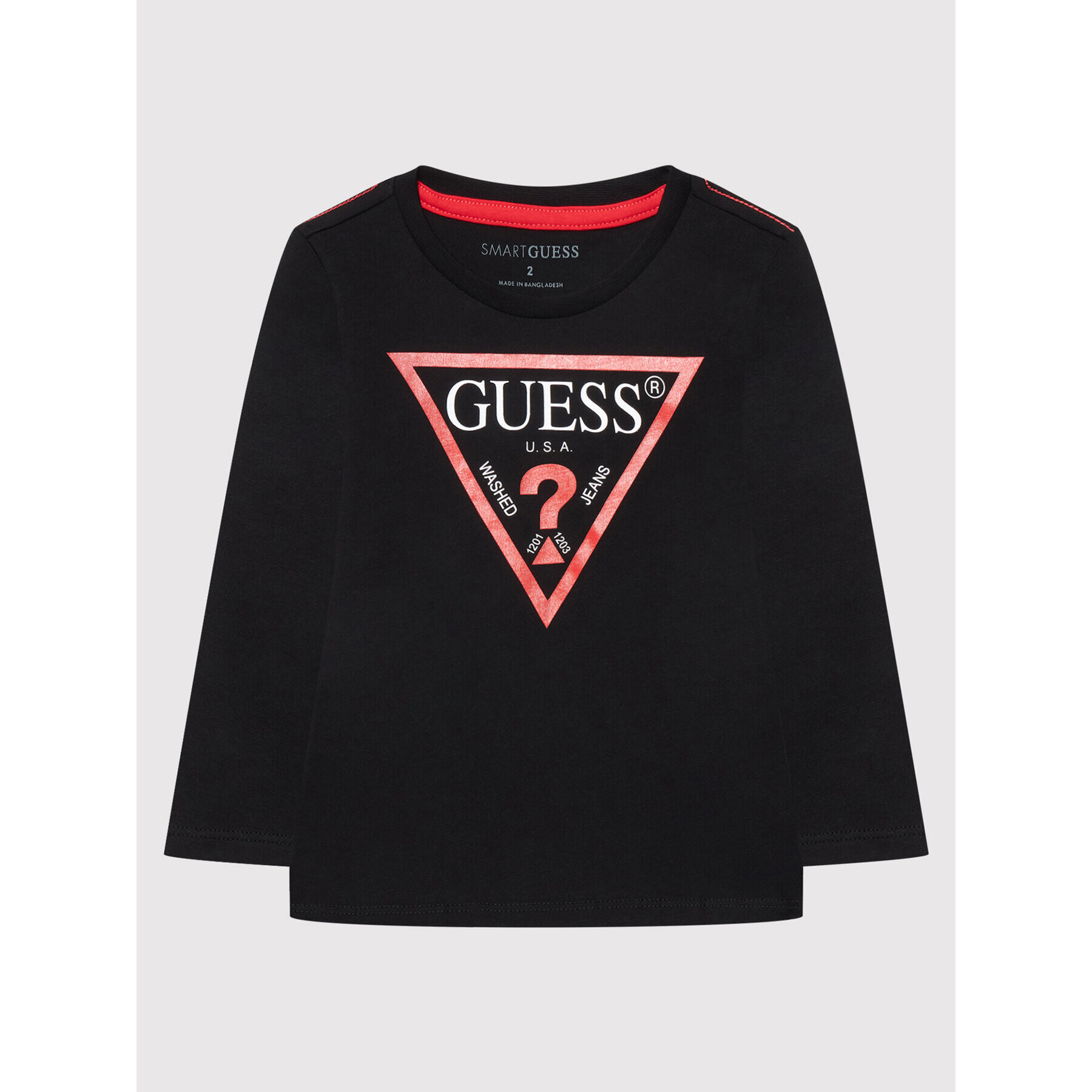 Guess Bluză N84I24 K8HM0 Negru Regular Fit - Pled.ro