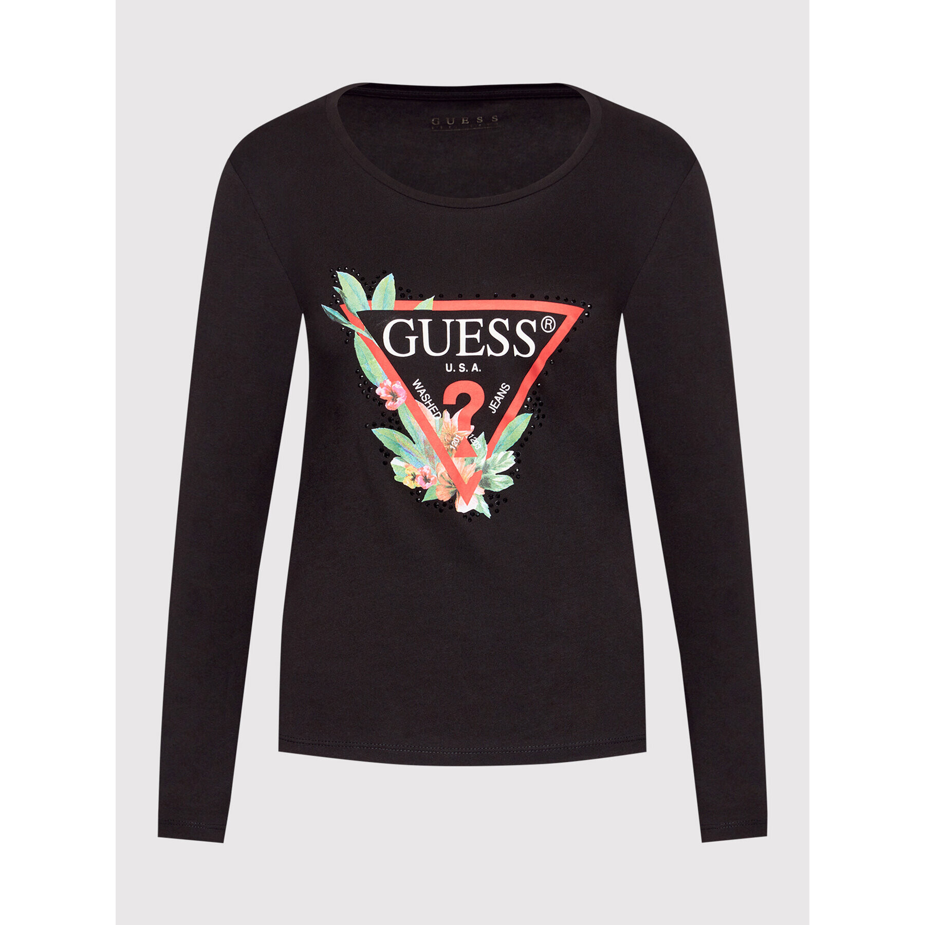 Guess Bluză Nelli W1YI97 JA911 Negru Slim Fit - Pled.ro