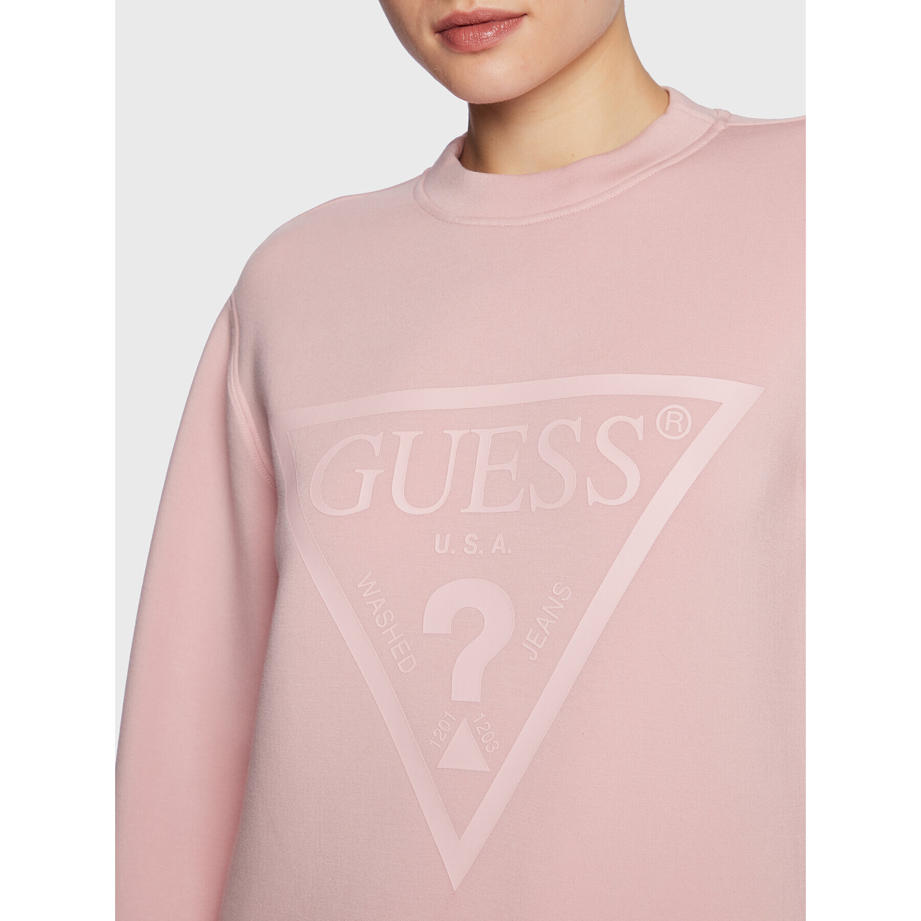 Guess Bluză New Elly V3RQ19 K7UW2 Roz Regular Fit - Pled.ro