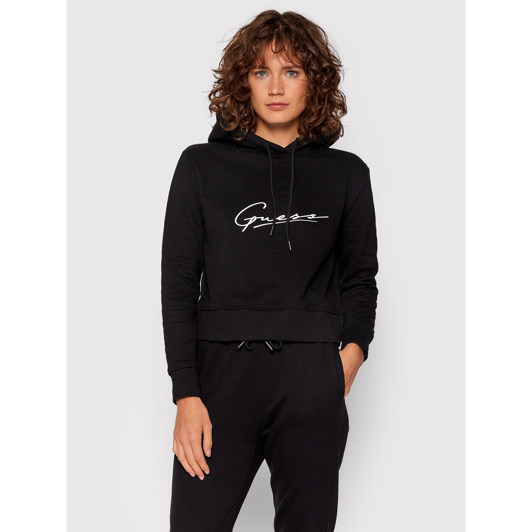 Guess Bluză O1BA09 KAOR1 Negru Regular Fit - Pled.ro