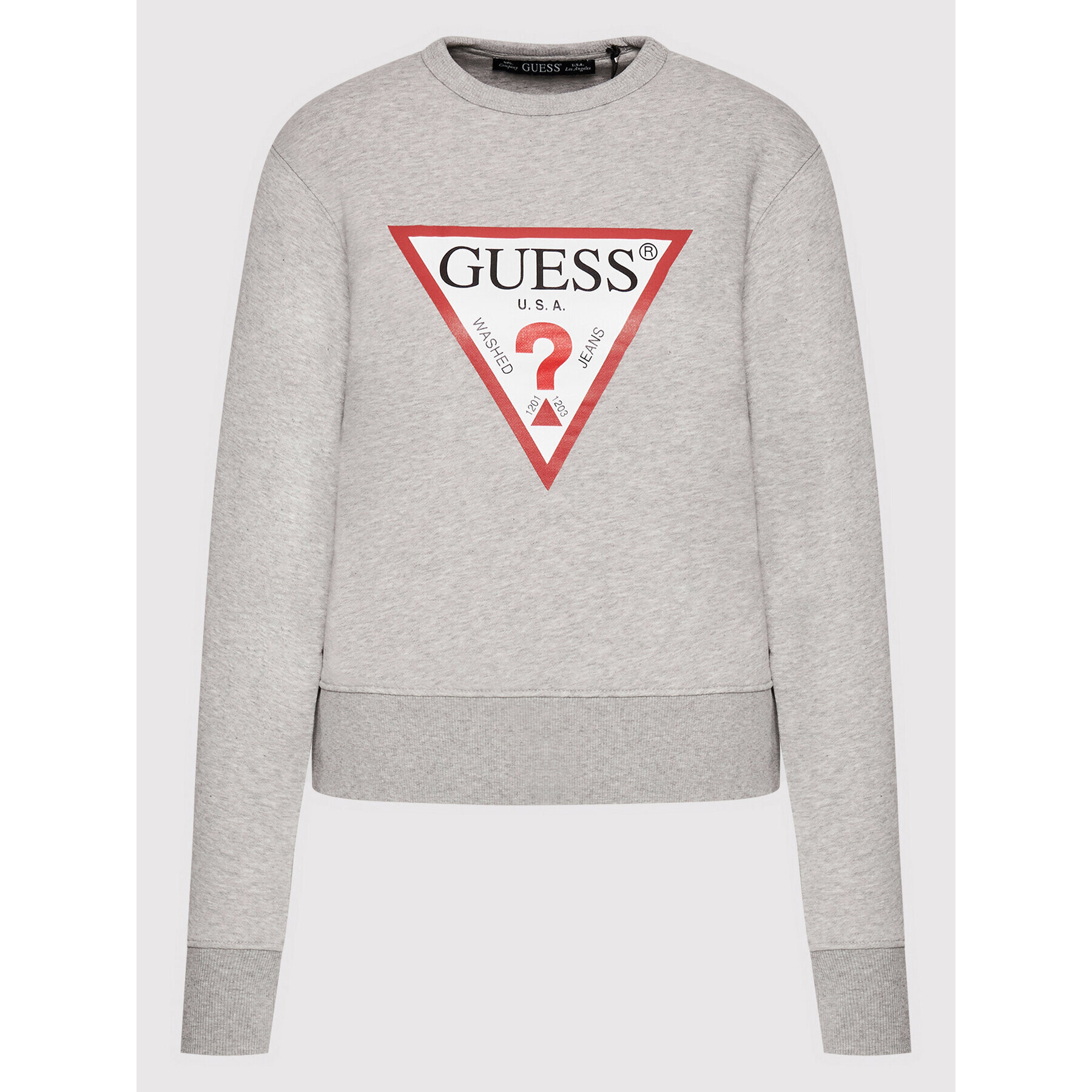 Guess Bluză Original W2YQ16 K9ZM1 Gri Regular Fit - Pled.ro