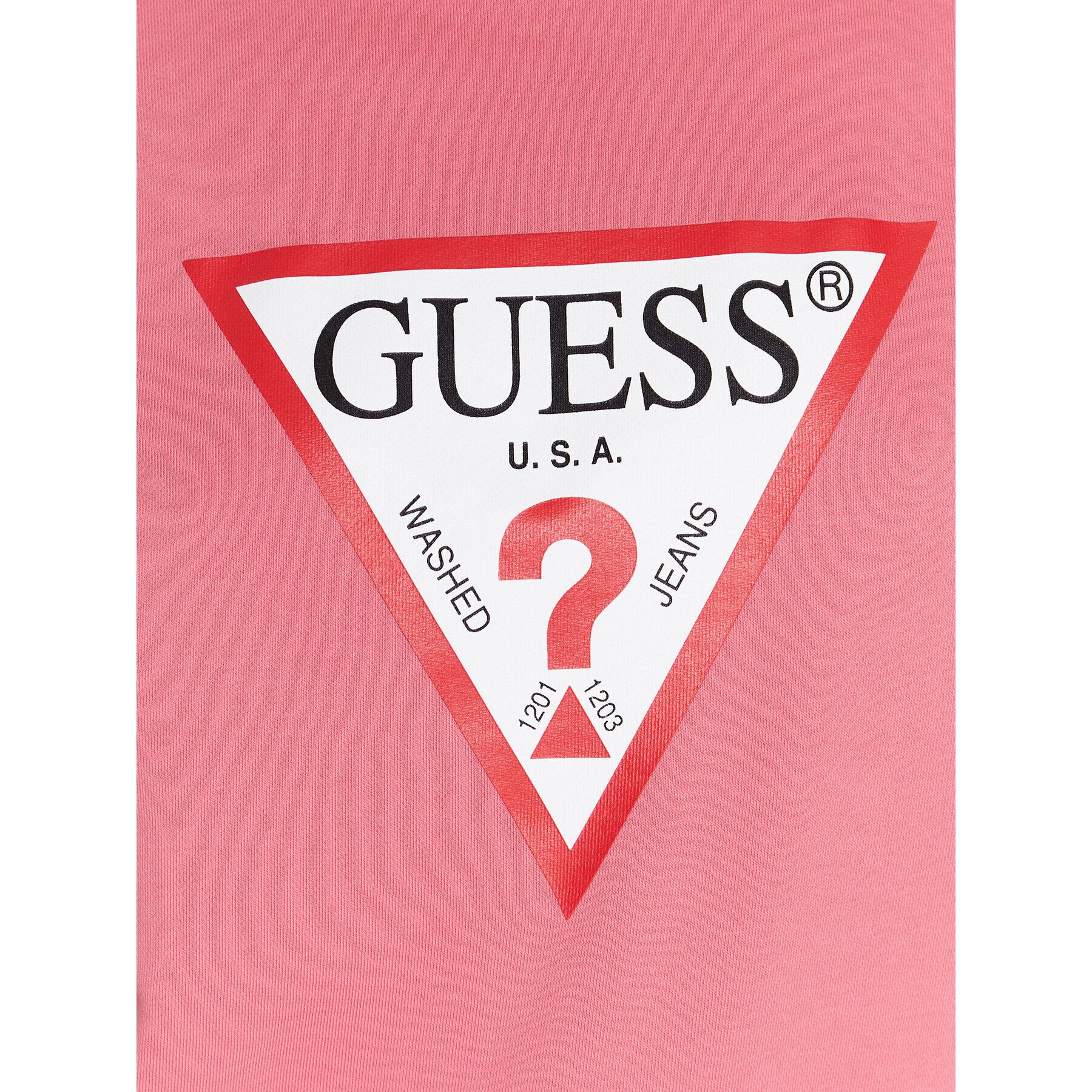 Guess Bluză Original W2YQ16 KBA10 Roz Regular Fit - Pled.ro