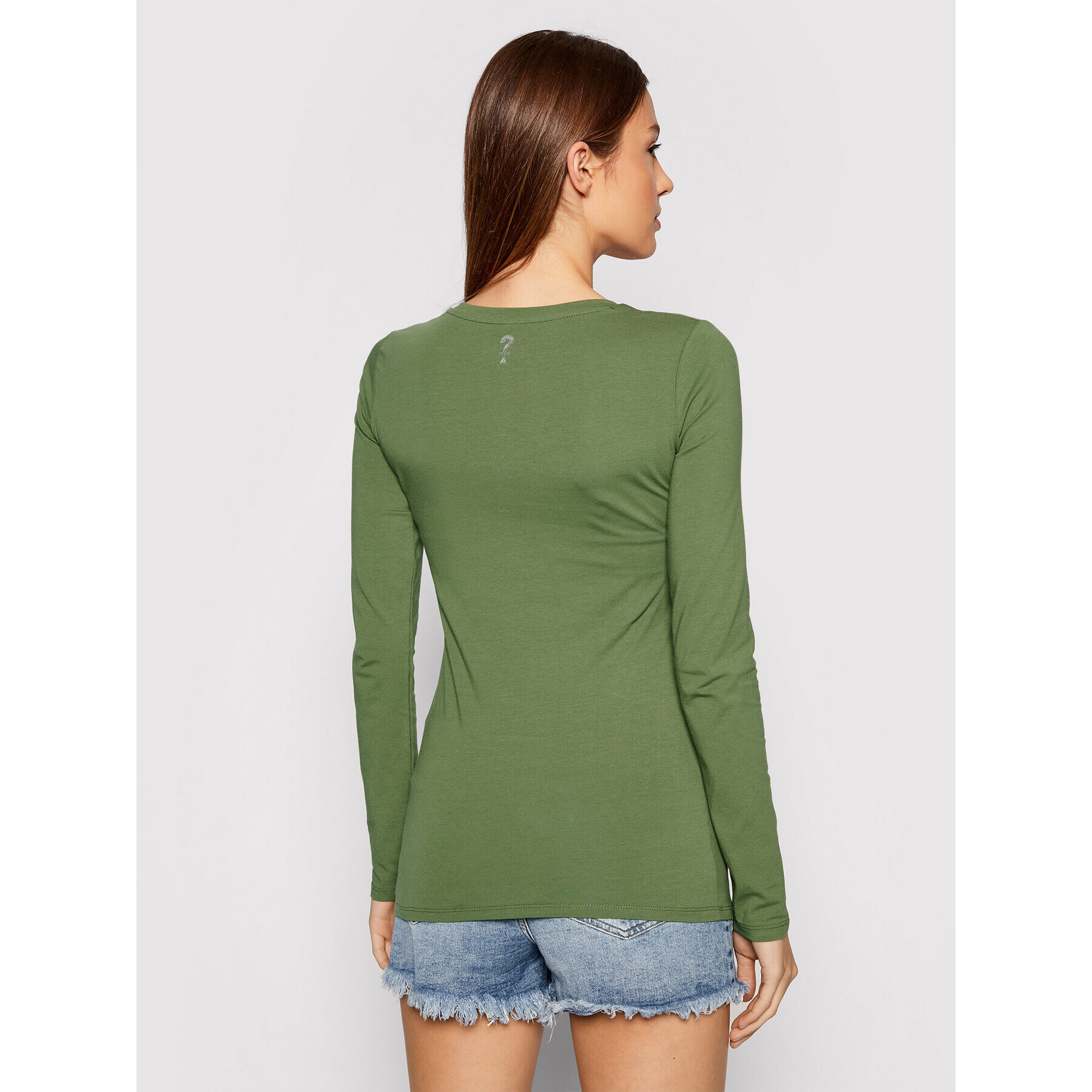 Guess Bluză Raisa W1YI90 J1311 Verde Slim Fit - Pled.ro