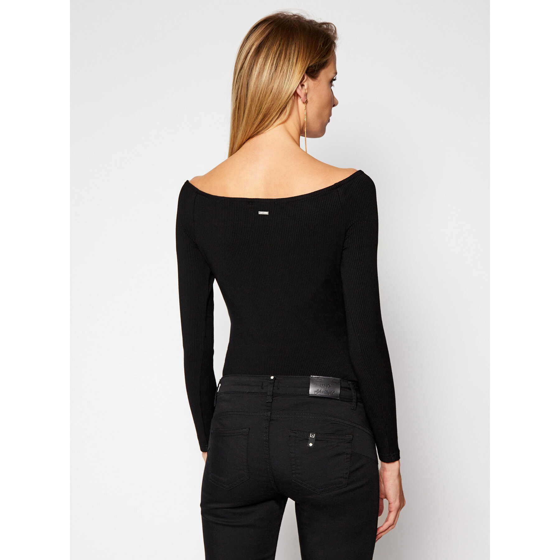 Guess Bluză Sonay W1RP14 KAER2 Negru Slim Fit - Pled.ro