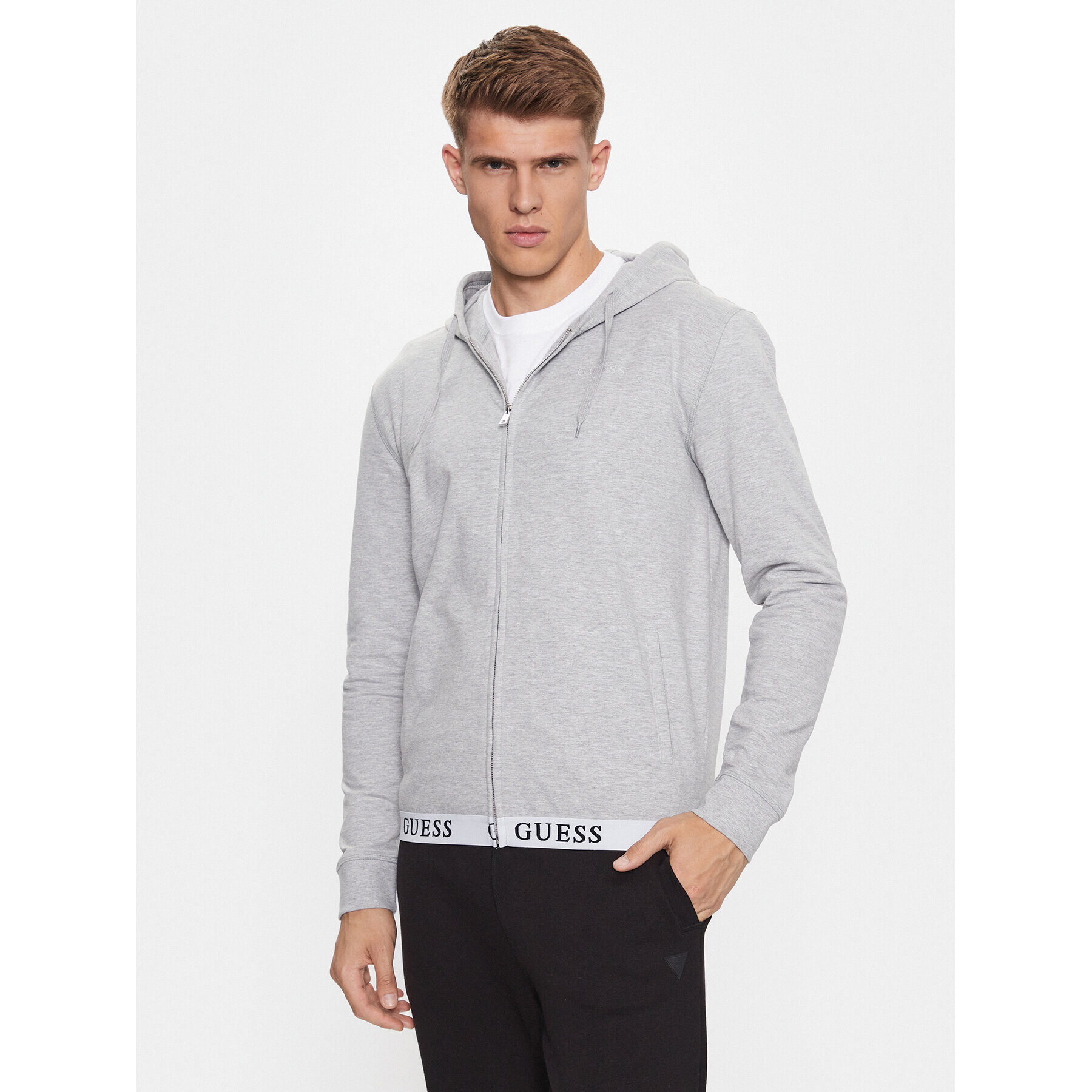 Guess Bluză U3YQ00 KBS91 Gri Regular Fit - Pled.ro