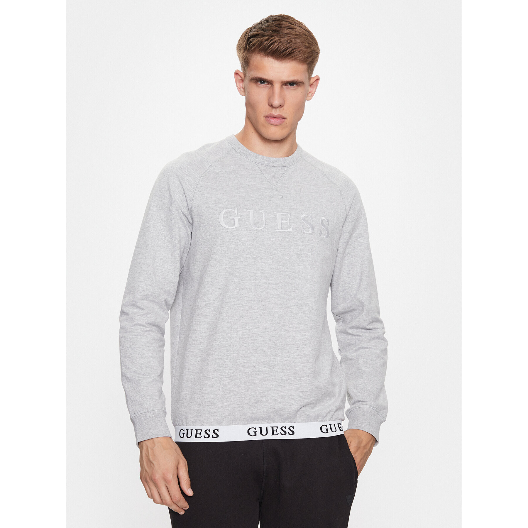 Guess Bluză U3YQ01 KBS91 Gri Regular Fit - Pled.ro