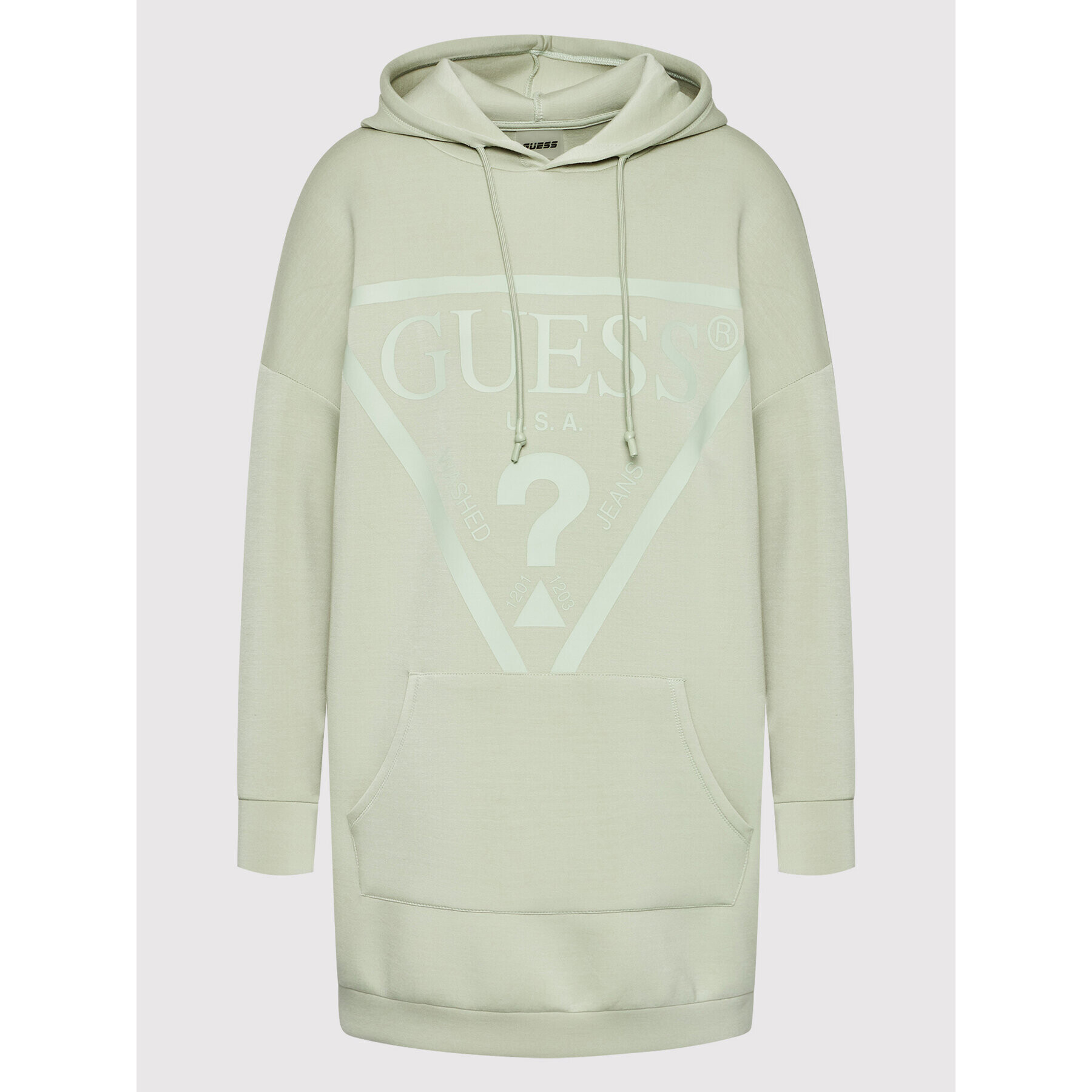 Guess Bluză V2GQ18 KAMN2 Verde Relaxed Fit - Pled.ro