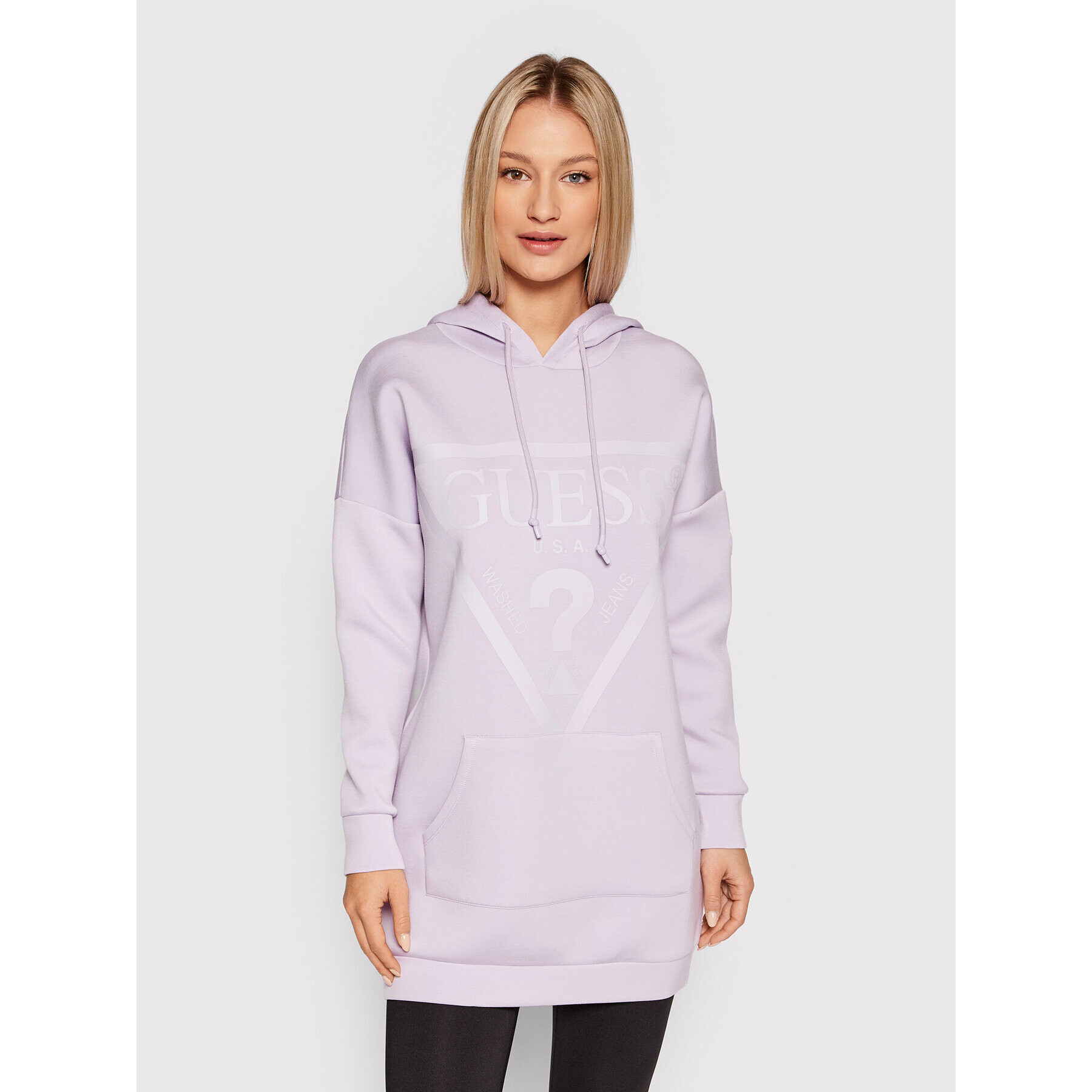 Guess Bluză V2GQ18 KAMN2 Violet Relaxed Fit - Pled.ro