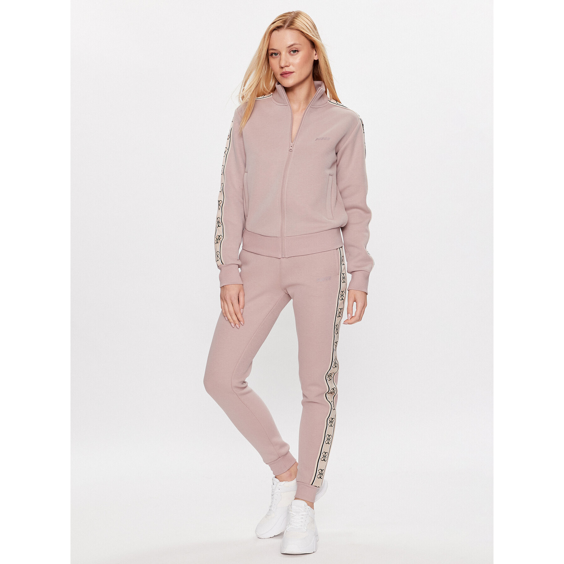 Guess Bluză Britney V2YQ16 KB3P2 Roz Regular Fit - Pled.ro