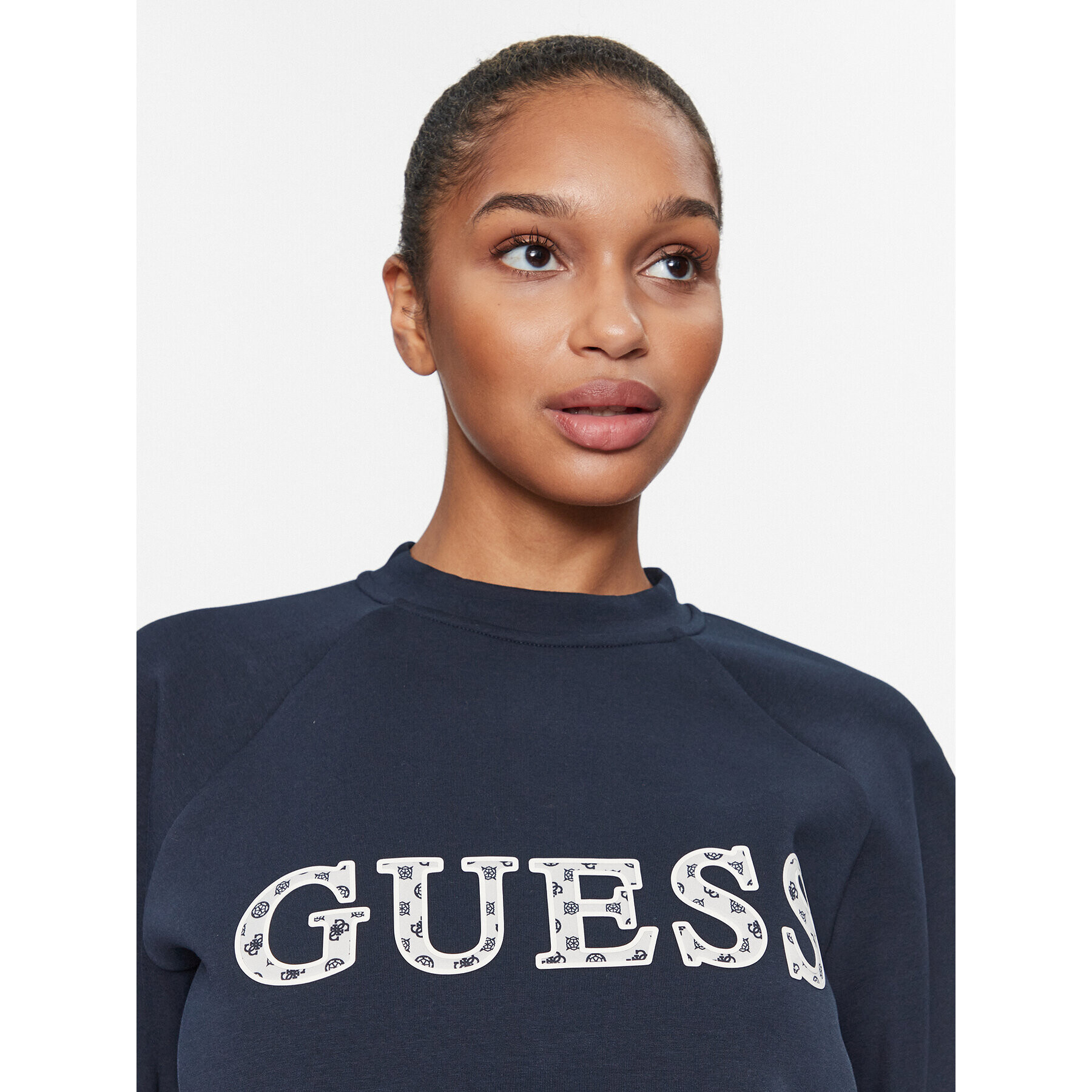 Guess Bluză V3BQ07 KBCK2 Bleumarin Regular Fit - Pled.ro