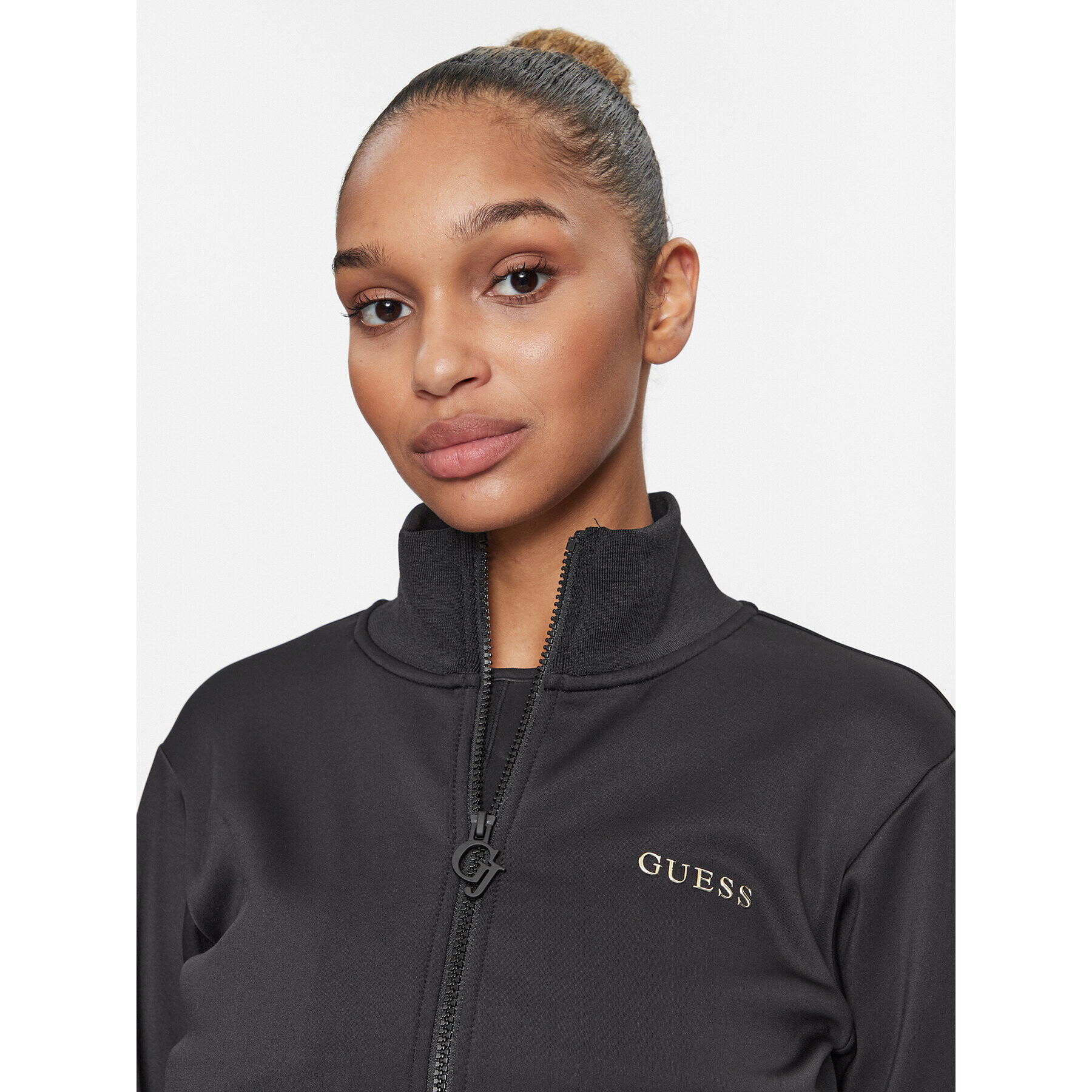 Guess Bluză V3BQ09 KB212 Negru Regular Fit - Pled.ro