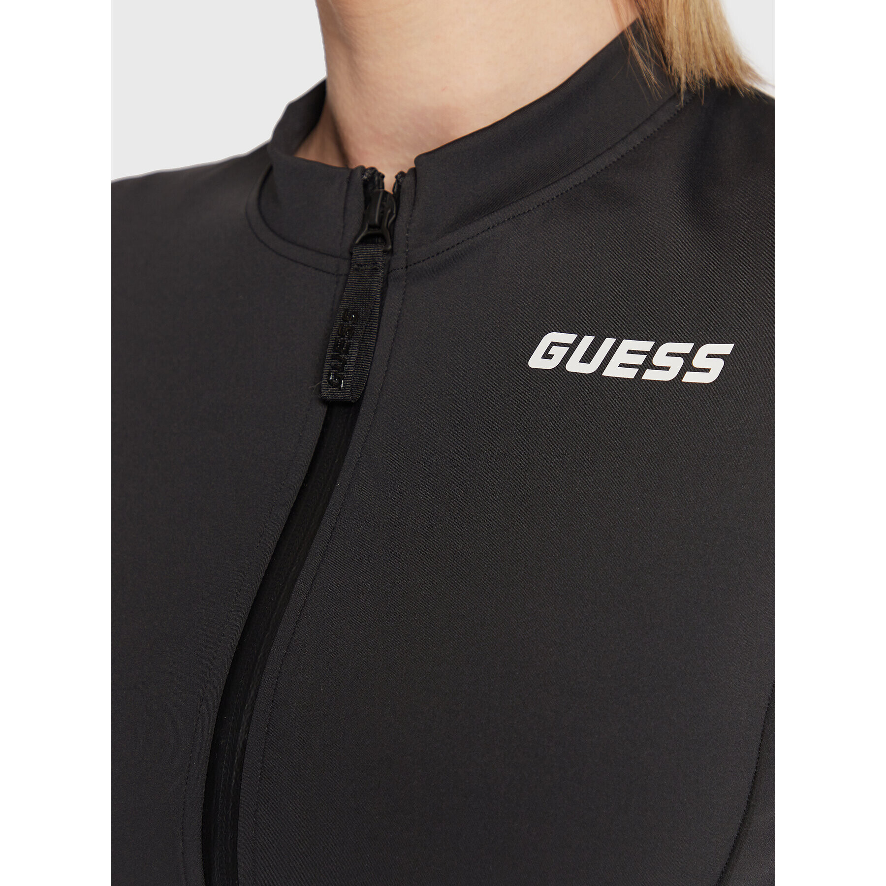 Guess Bluză V3RP17 KBIL2 Negru Slim Fit - Pled.ro