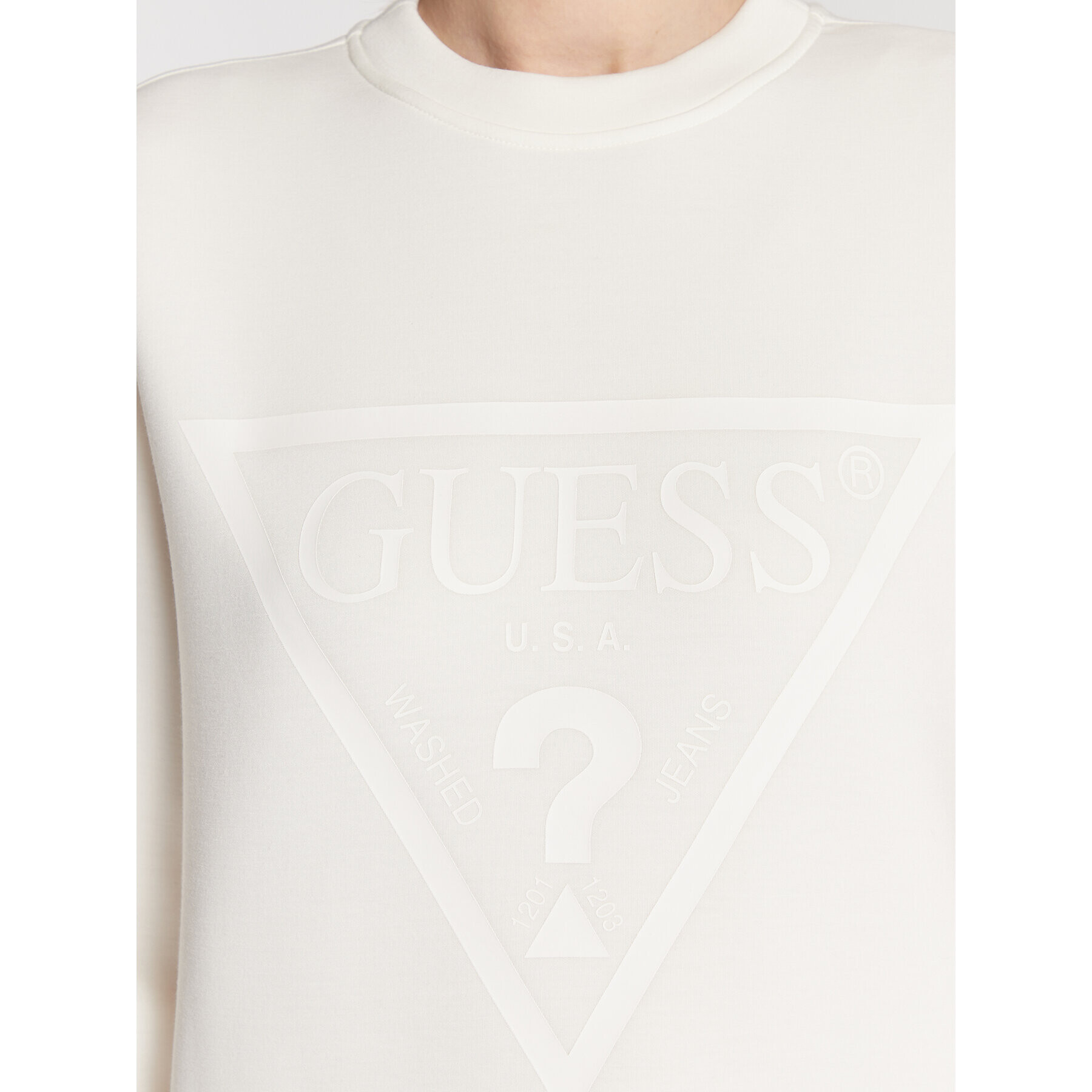 Guess Bluză V3RQ19 K7UW2 Écru Regular Fit - Pled.ro