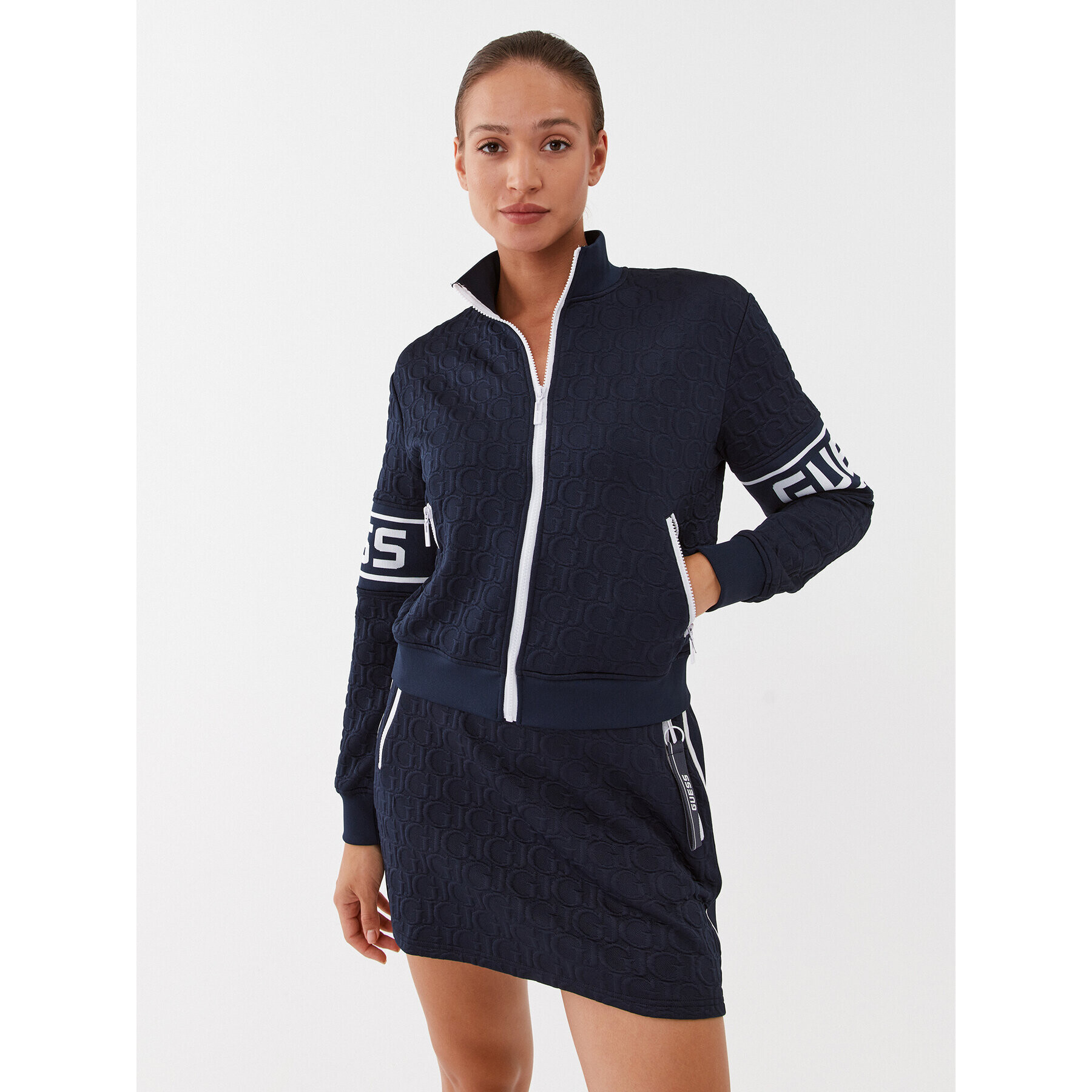 Guess Bluză V3YQ11 KBSL0 Albastru Regular Fit - Pled.ro