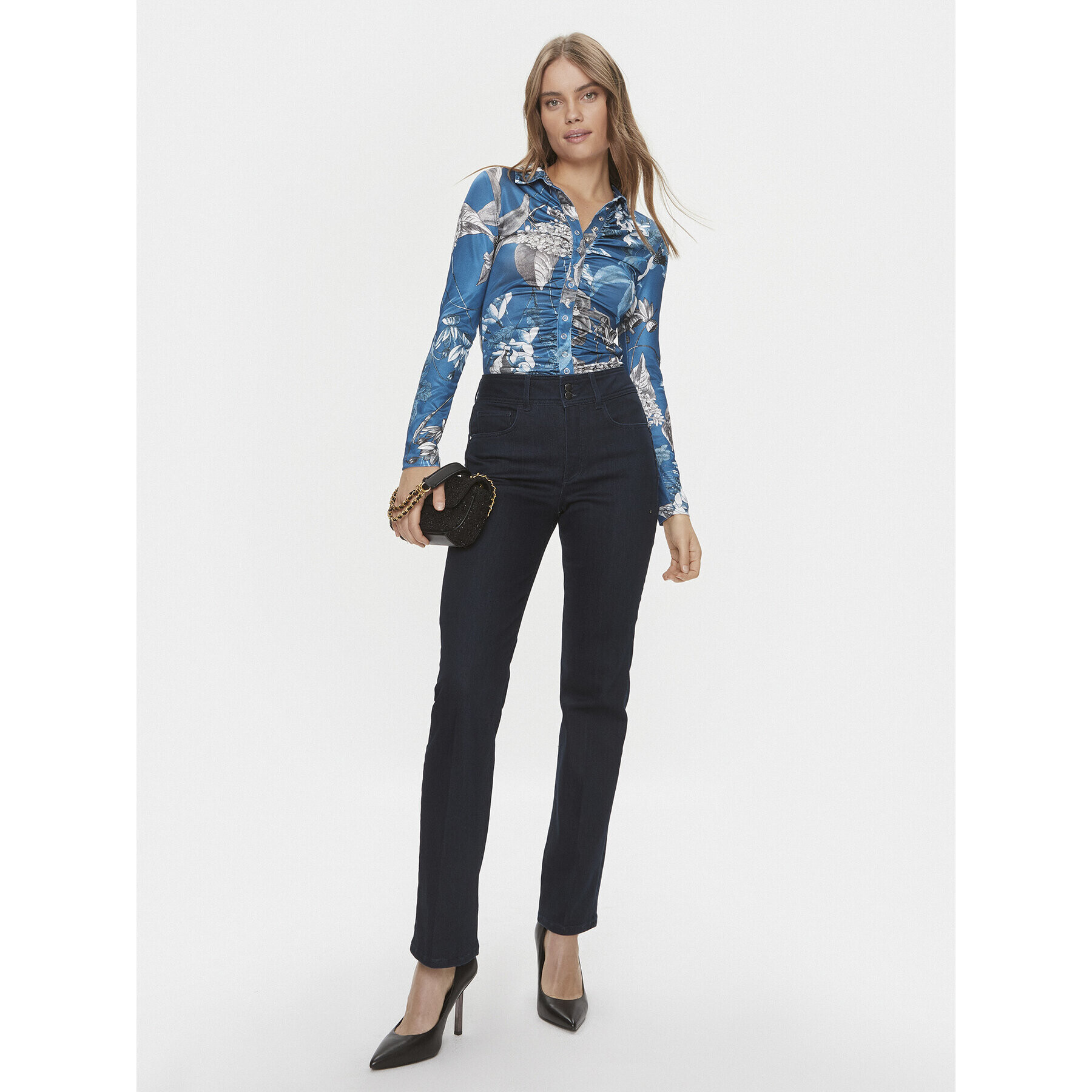 Guess Bluză W2BP43 KBEM0 Roșu Slim Fit - Pled.ro