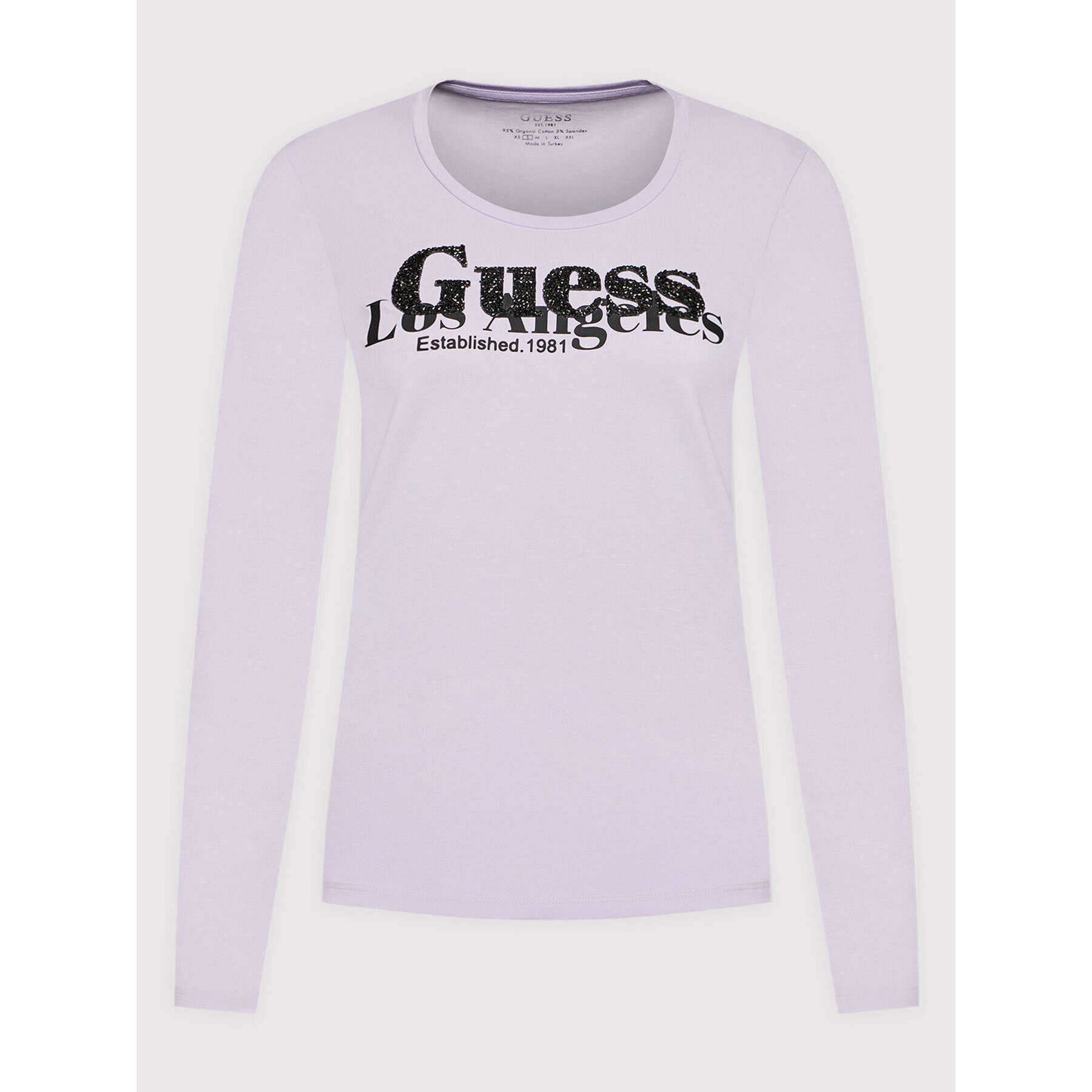 Guess Bluză W2RI31 J1311 Violet Regular Fit - Pled.ro