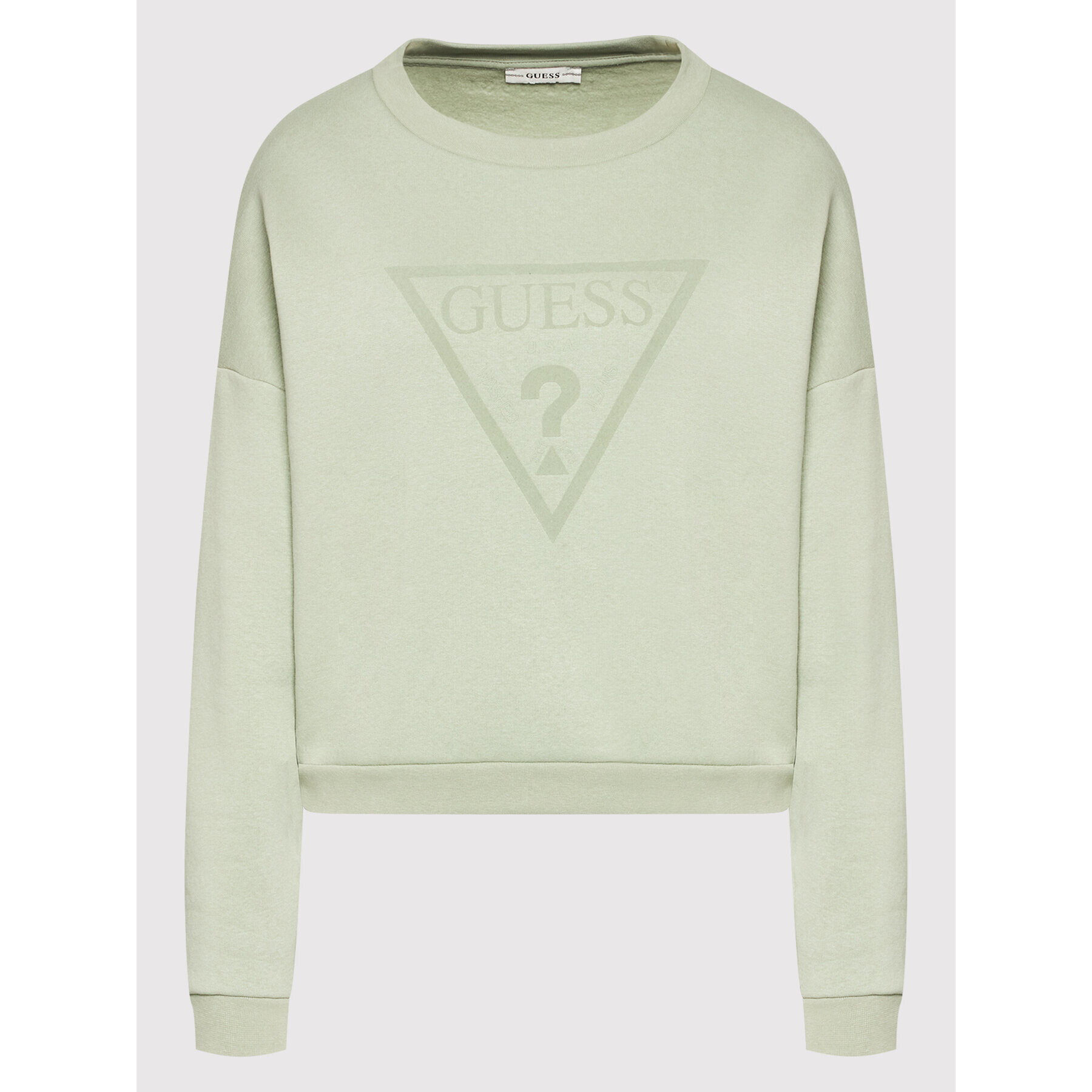 Guess Bluză W2RQ00 K9Z21 Verde Relaxed Fit - Pled.ro