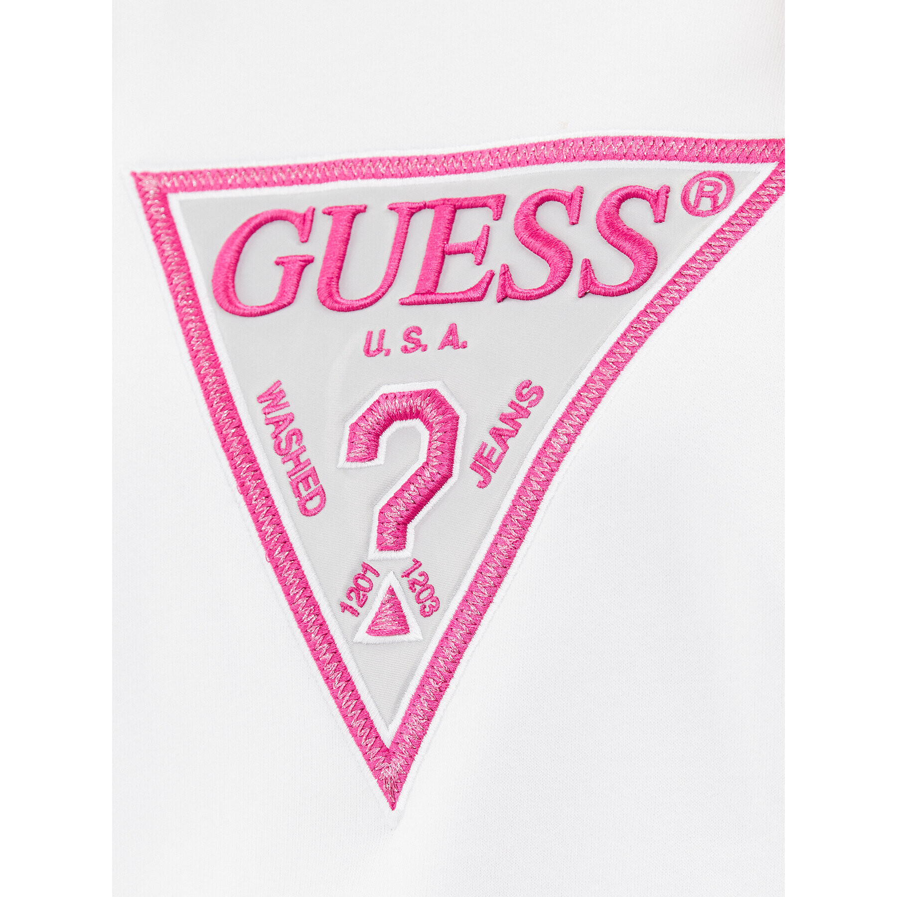 Guess Bluză W3BQ11 K9Z21 Alb Regular Fit - Pled.ro