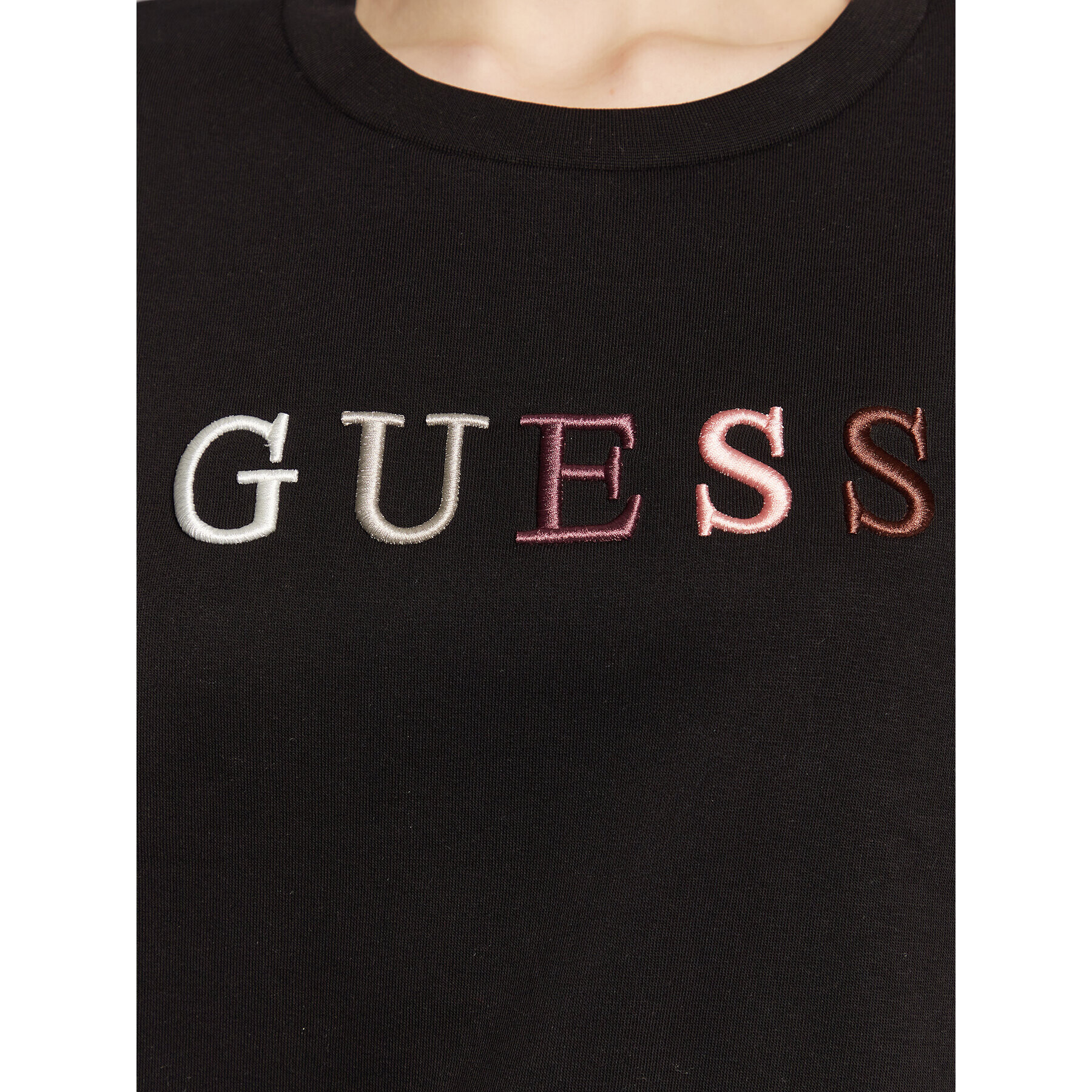 Guess Bluză W3RQ05 K9Z22 Negru Regular Fit - Pled.ro