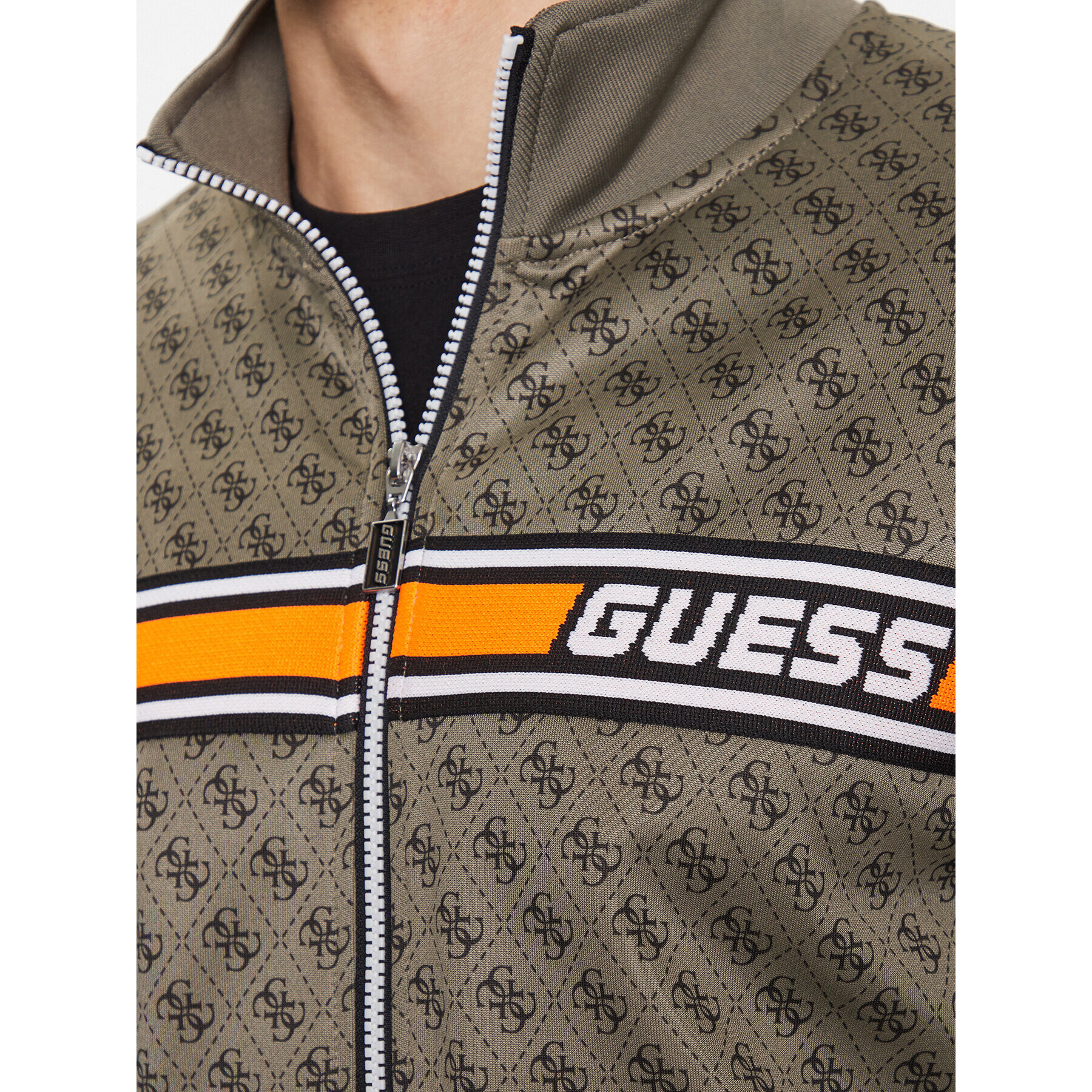 Guess Bluză Z2BQ06 FL04Q Kaki Regular Fit - Pled.ro