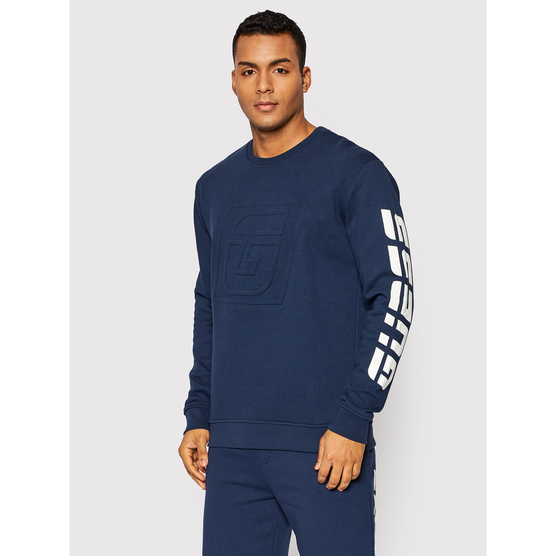 Guess Bluză Z2RQ11 KAIJ1 Bleumarin Regular Fit - Pled.ro