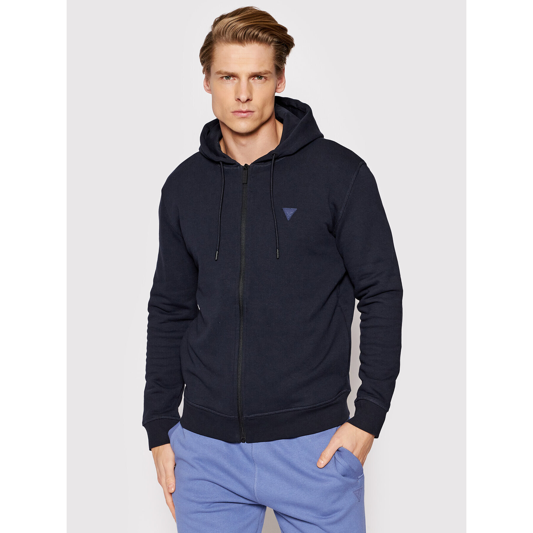 Guess Bluză Z2RQ20 KAIJ1 Bleumarin Regular Fit - Pled.ro