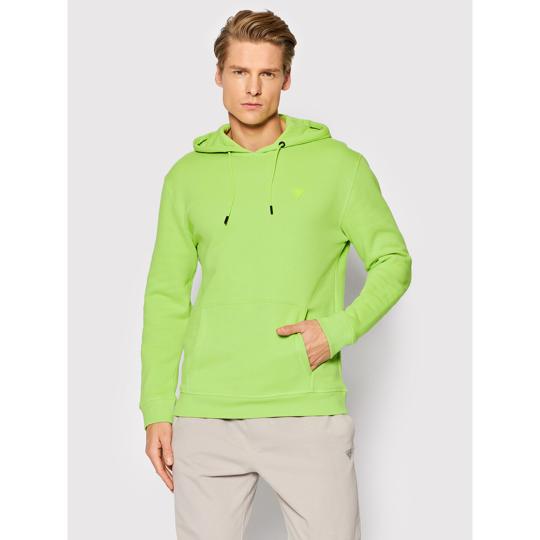 Guess Bluză Z2RQ21 K9V31 Verde Regular Fit - Pled.ro