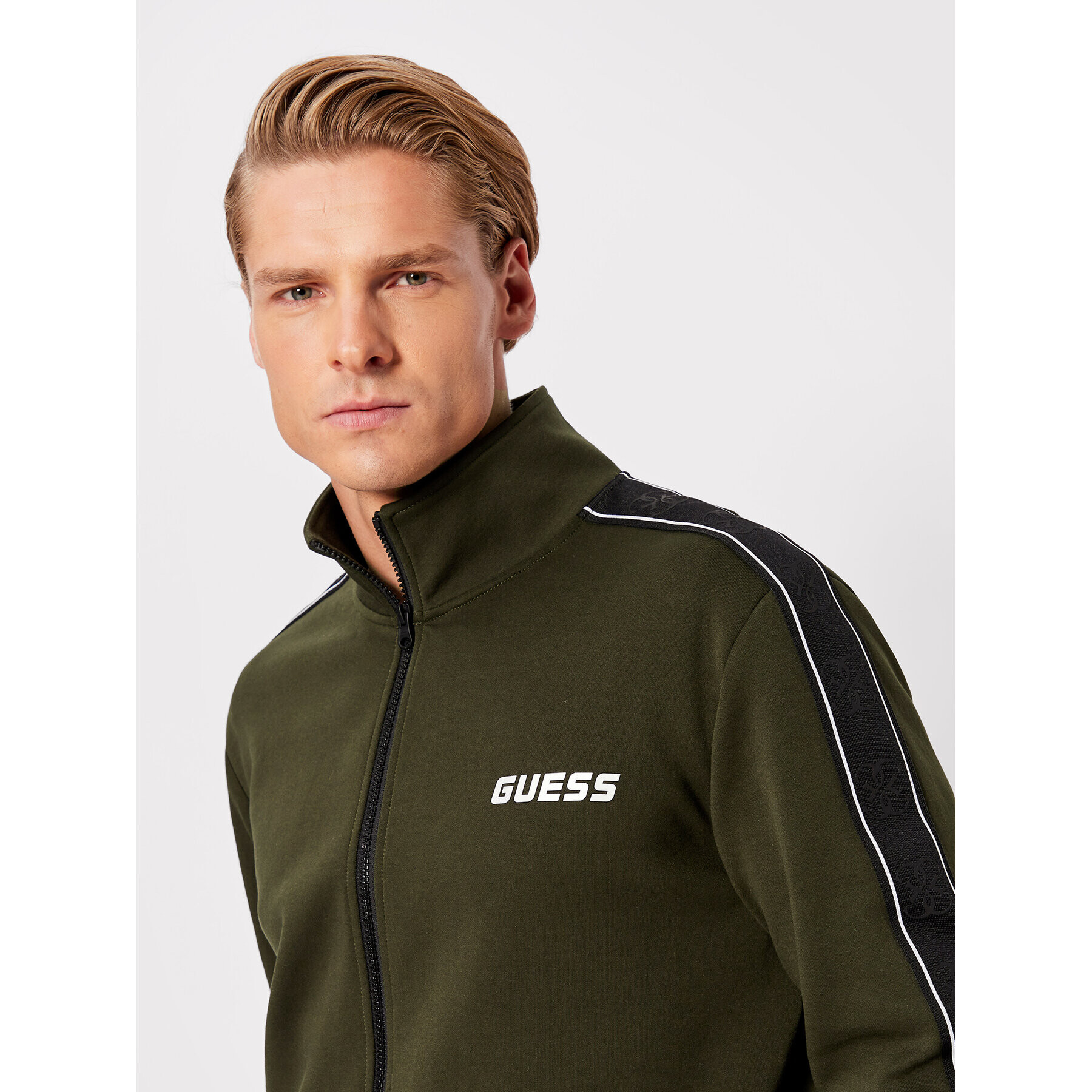 Guess Bluză Z2YQ10 KA3P1 Verde Regular Fit - Pled.ro